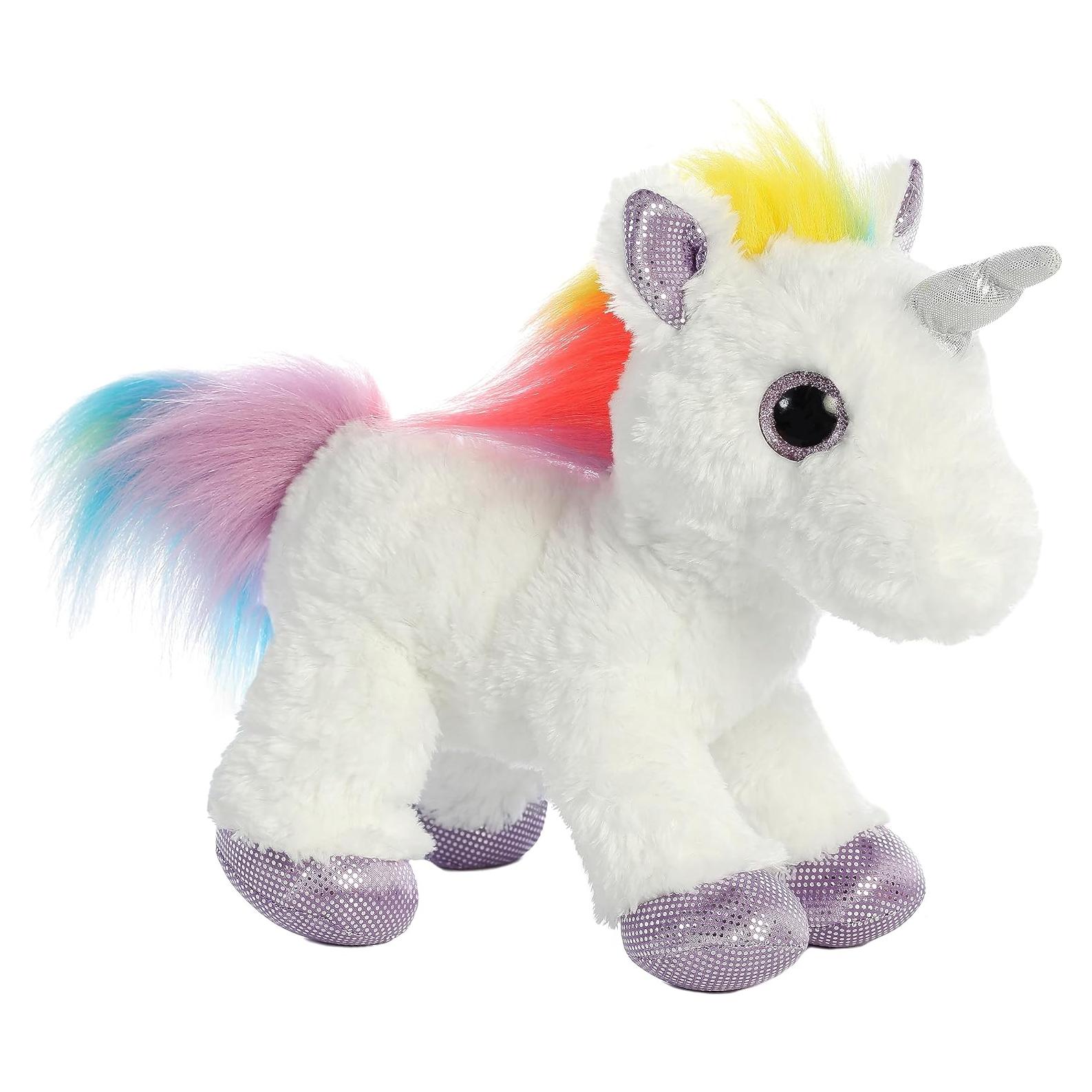 Peluche Unicornio Arcoíris Aurora 30 cm - Sparkle Tales