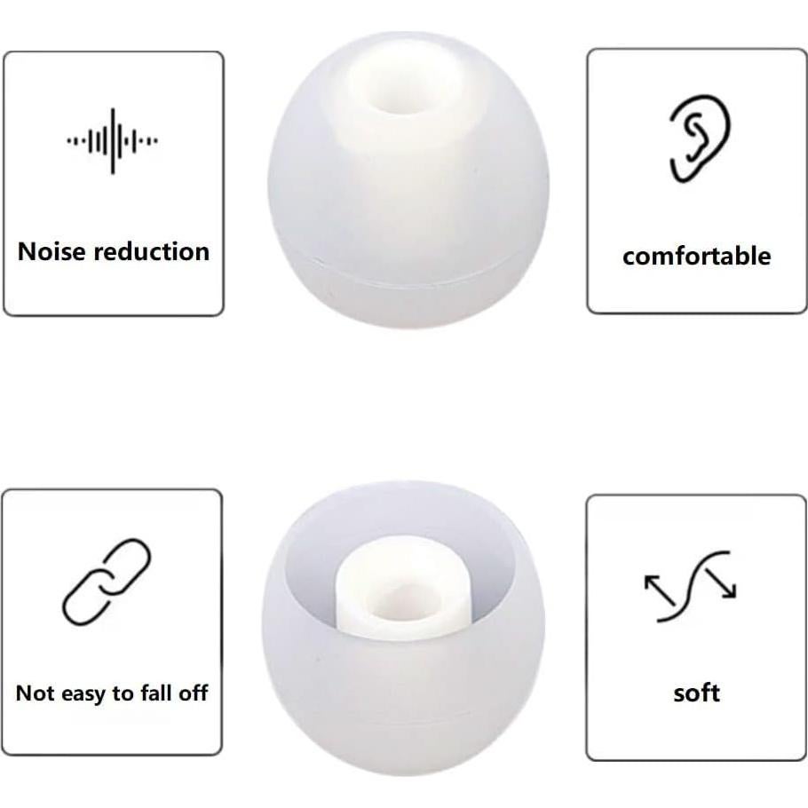 Consejos de Reemplazo de Auriculares Silicona S/M/L 9 Pares