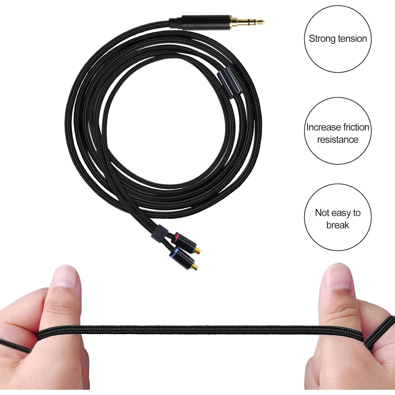 Cable de actualización 2.5mm MMCX dorado OKCSC para auriculares