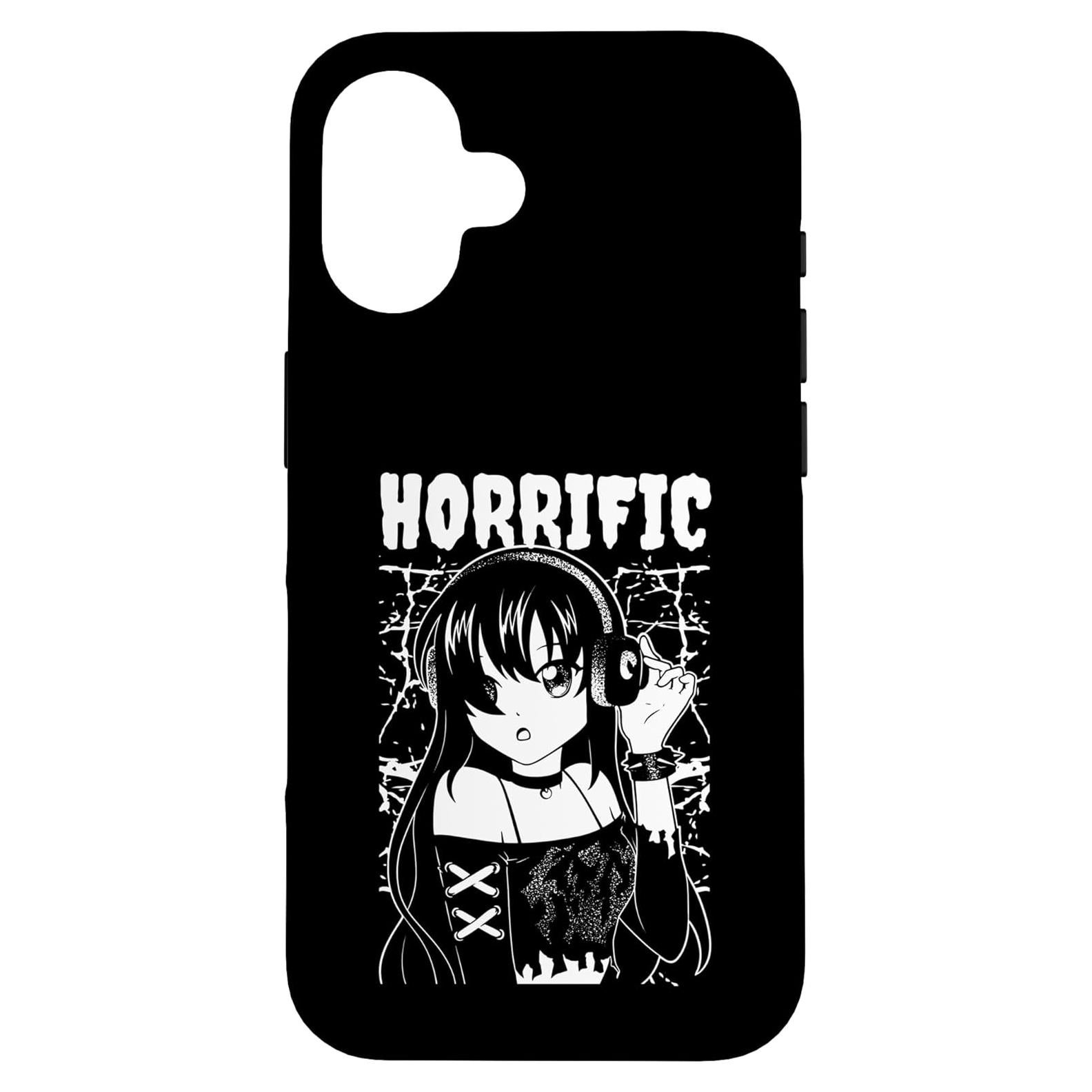 Funda para iPhone 16 Chica de Anime Horripilante