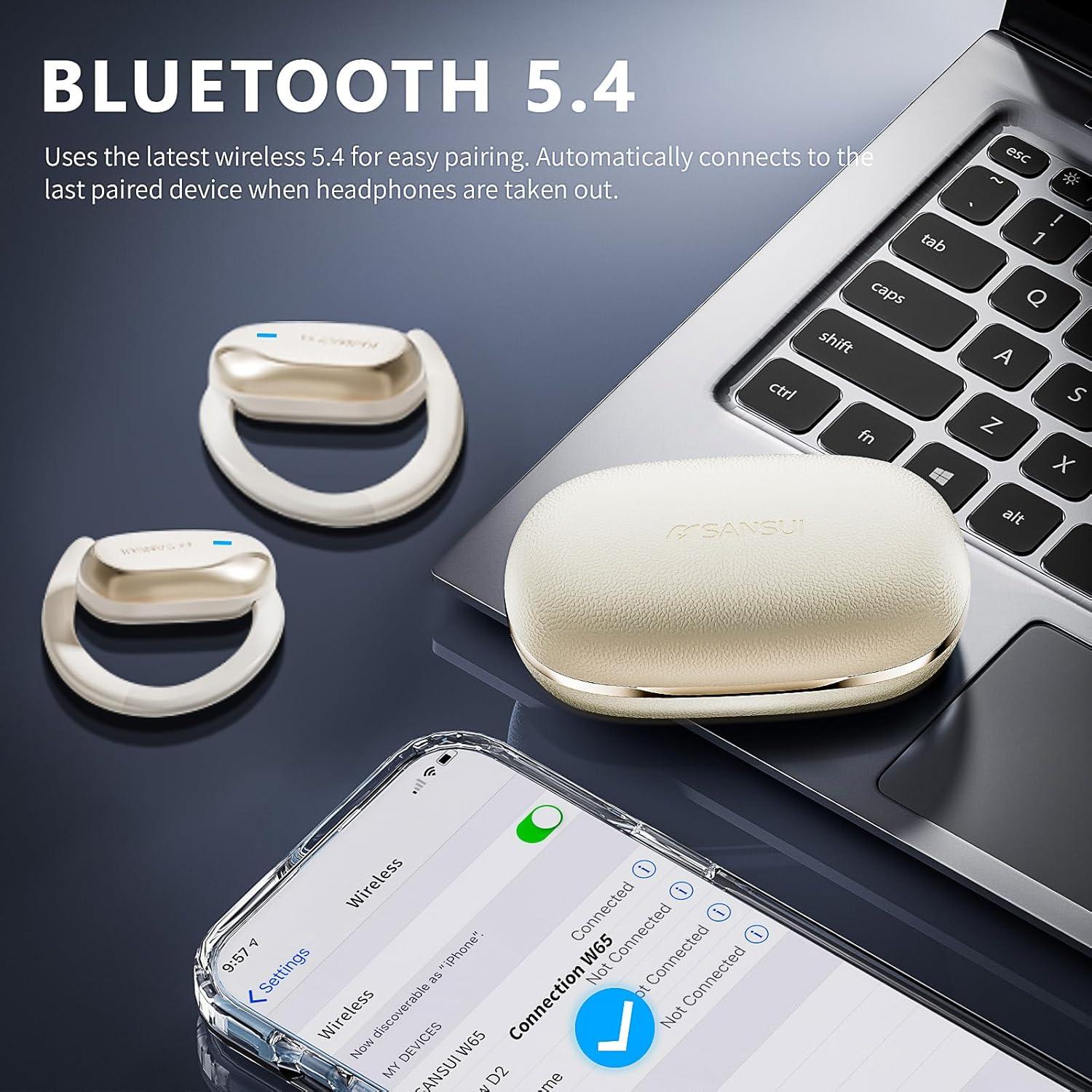 Auriculares inalámbricos SANSUI W65 Bluetooth 5.4 IPX4 30H