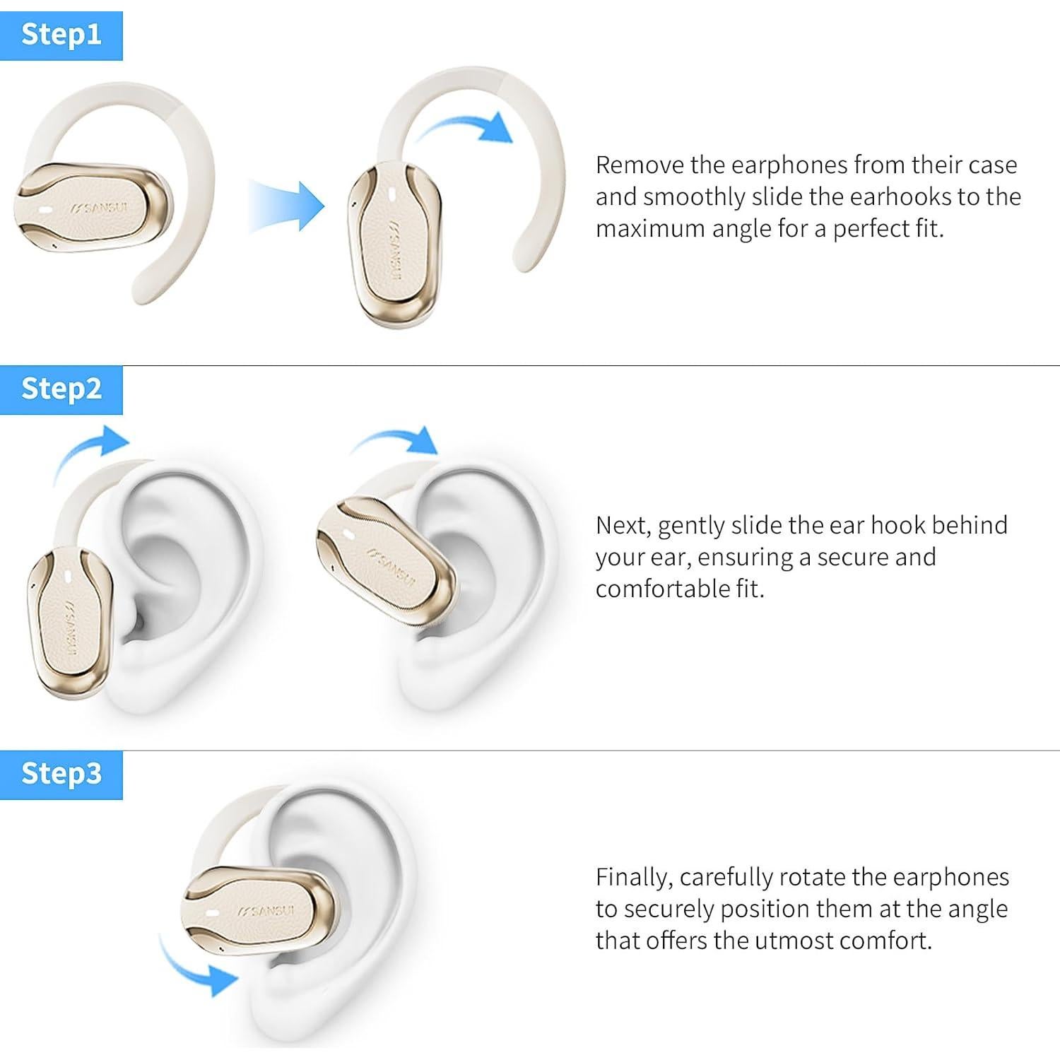 Auriculares inalámbricos SANSUI W65 Bluetooth 5.4 IPX4 30H