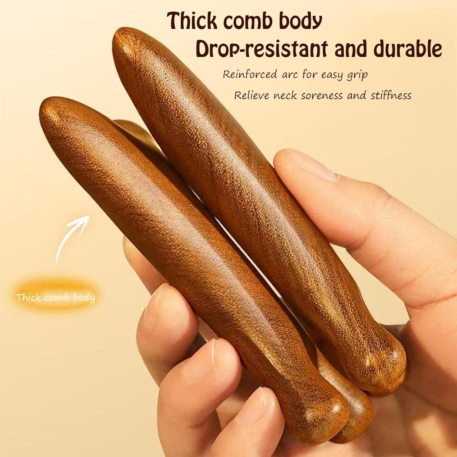 Herramienta de Masaje Gua Sha Sernia 4-en-1 de Sándalo Natural