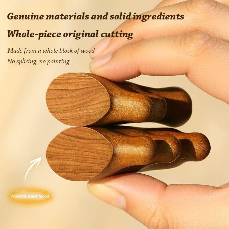 Herramienta de Masaje Gua Sha Sernia 4-en-1 de Sándalo Natural