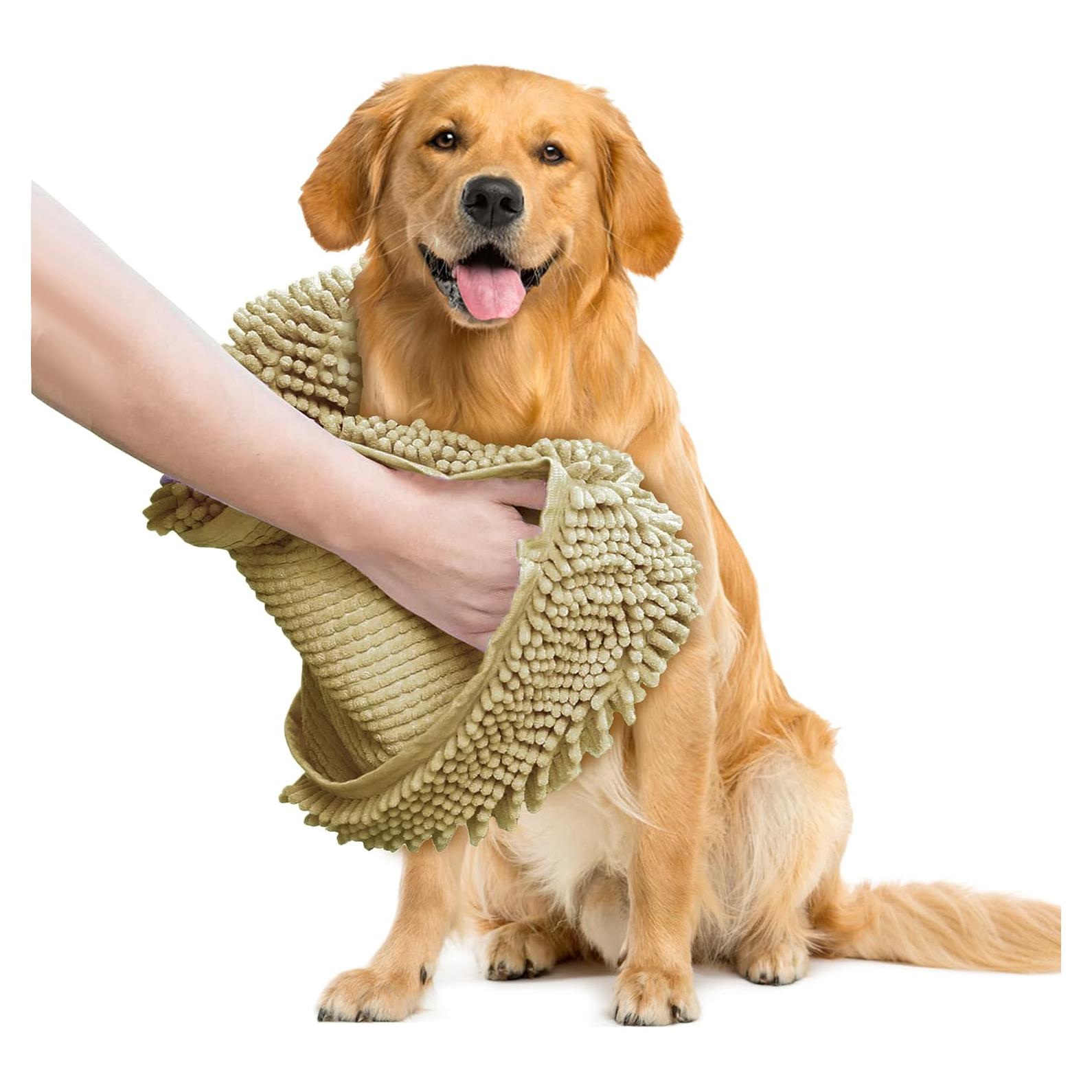 Toalla Secadora de Perros Muddy Mat Microfibra Beige 33x79cm