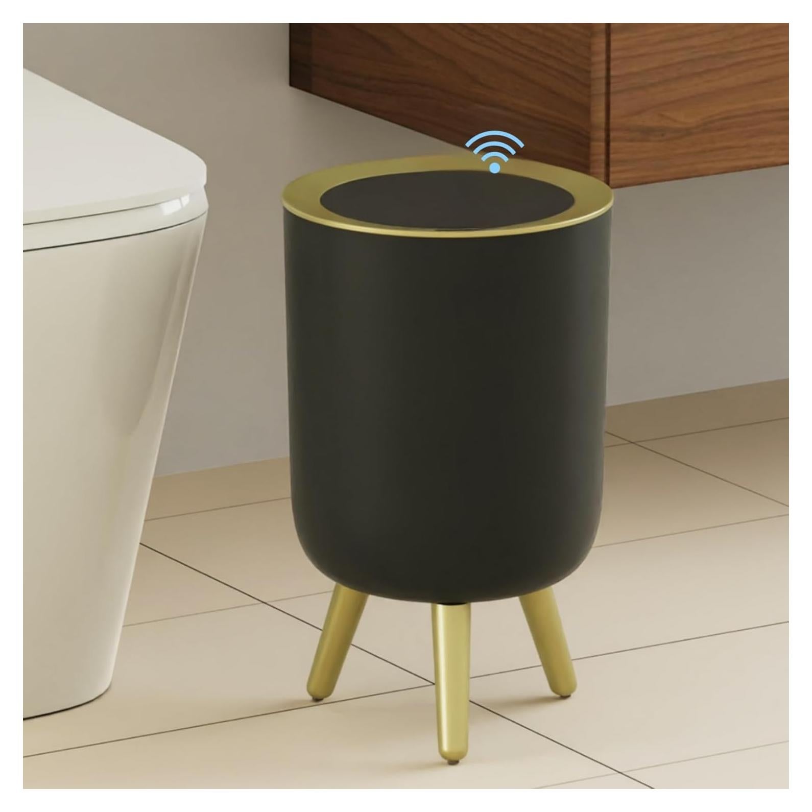 Papelera Automática URALFA 7L con Sensor de Movimiento Negra