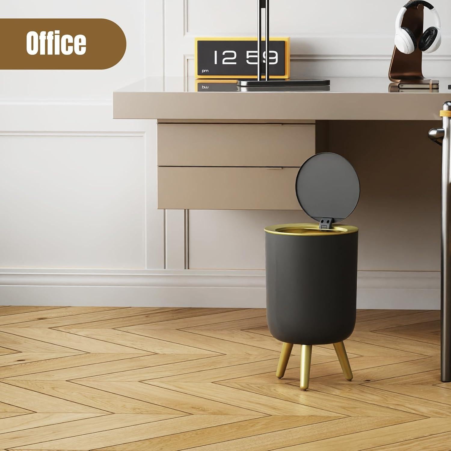 Papelera Automática URALFA 7L con Sensor de Movimiento Negra