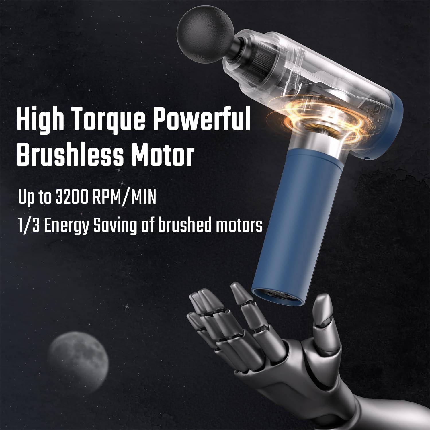 Pistola de Masaje Cotsoco M784, 20 Velocidades, 9 Cabezas