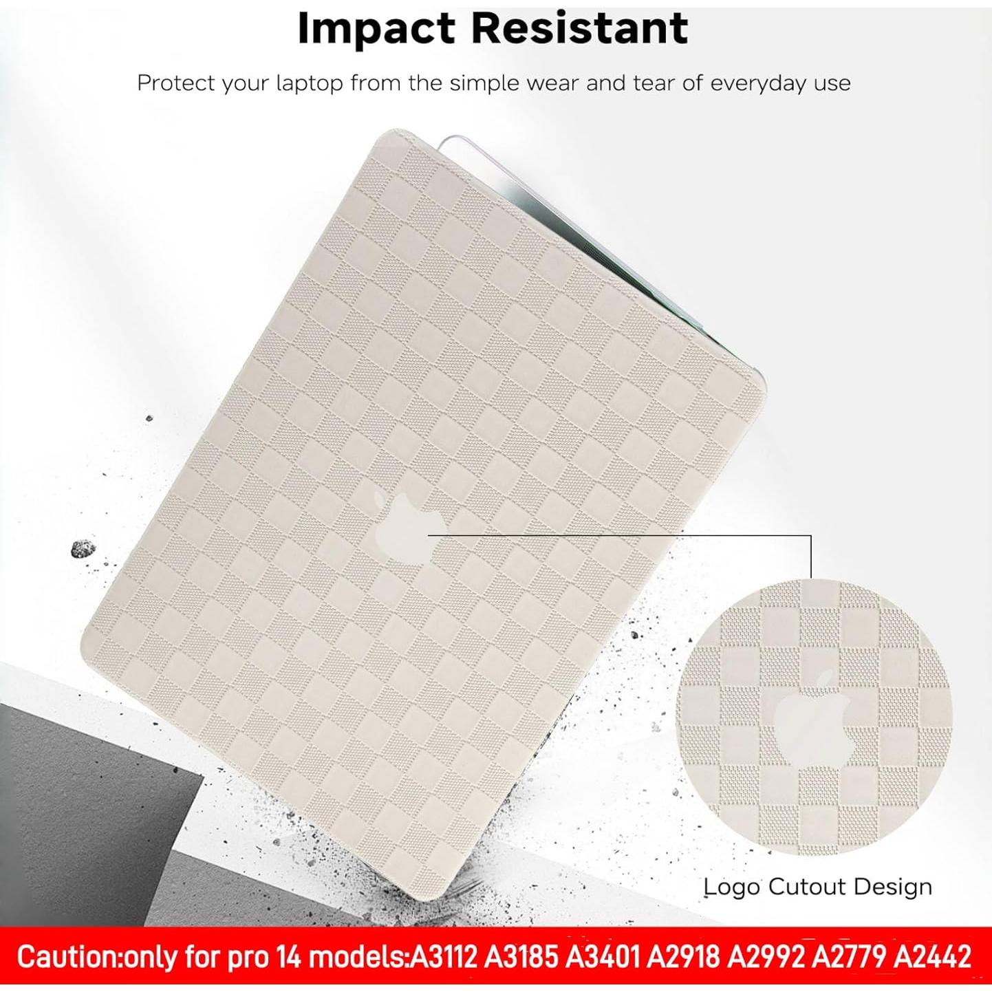 Funda Dura BYCeKe para MacBook Pro 14" 2021-2024 Beige