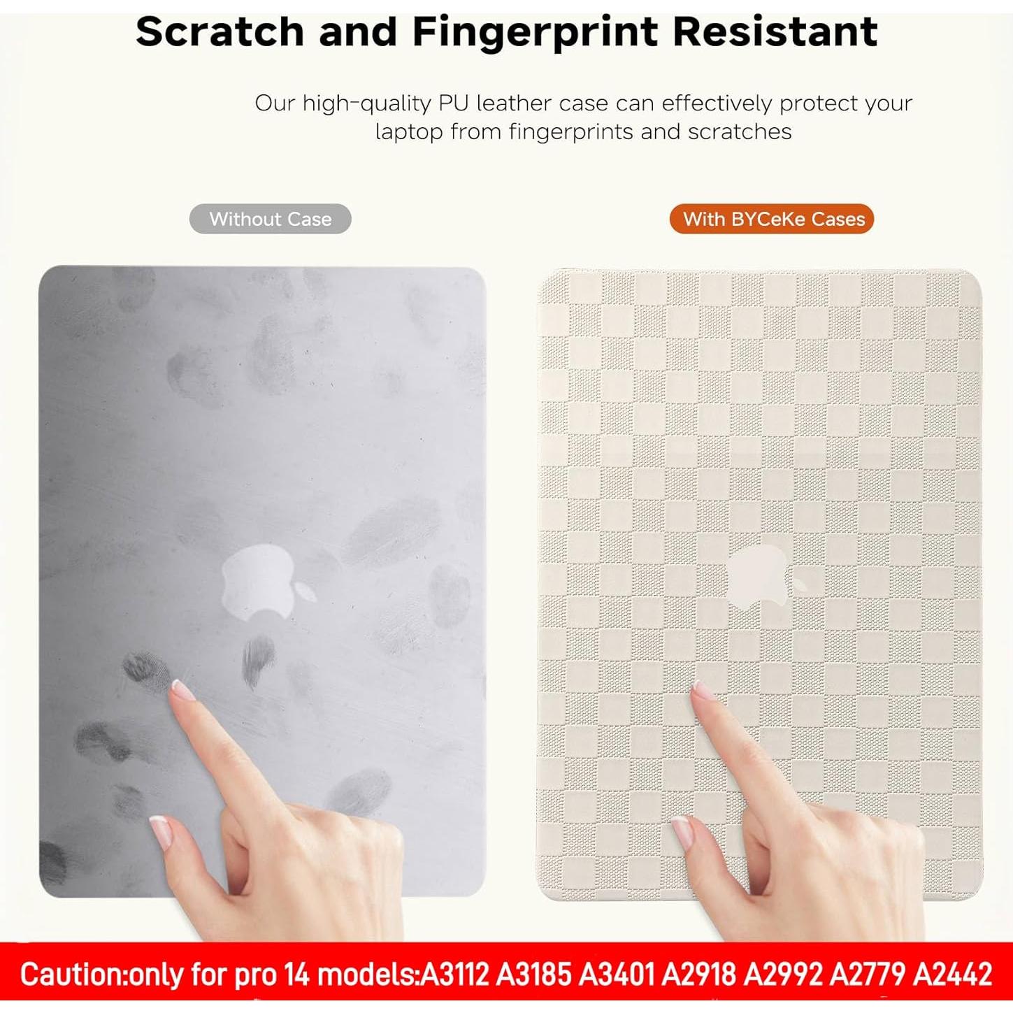 Funda Dura BYCeKe para MacBook Pro 14" 2021-2024 Beige