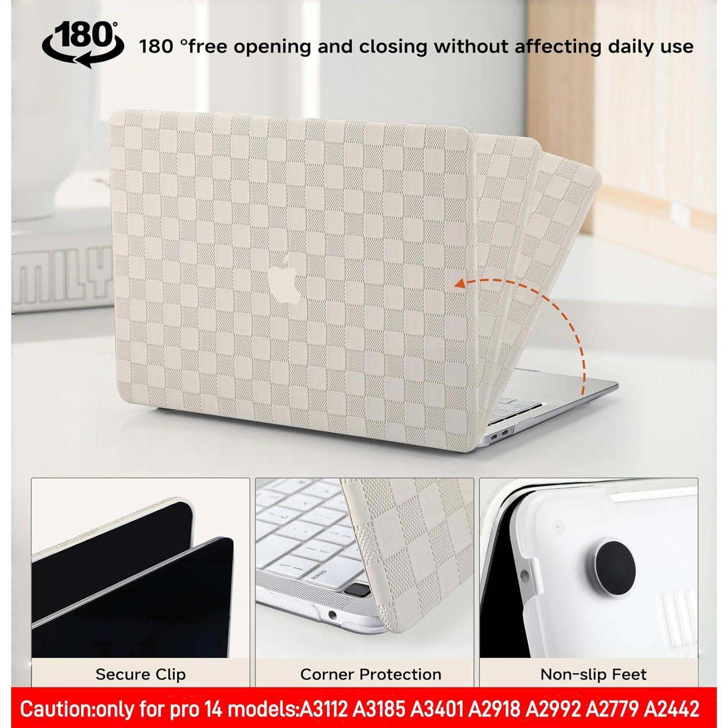 Funda Dura BYCeKe para MacBook Pro 14" 2021-2024 Beige