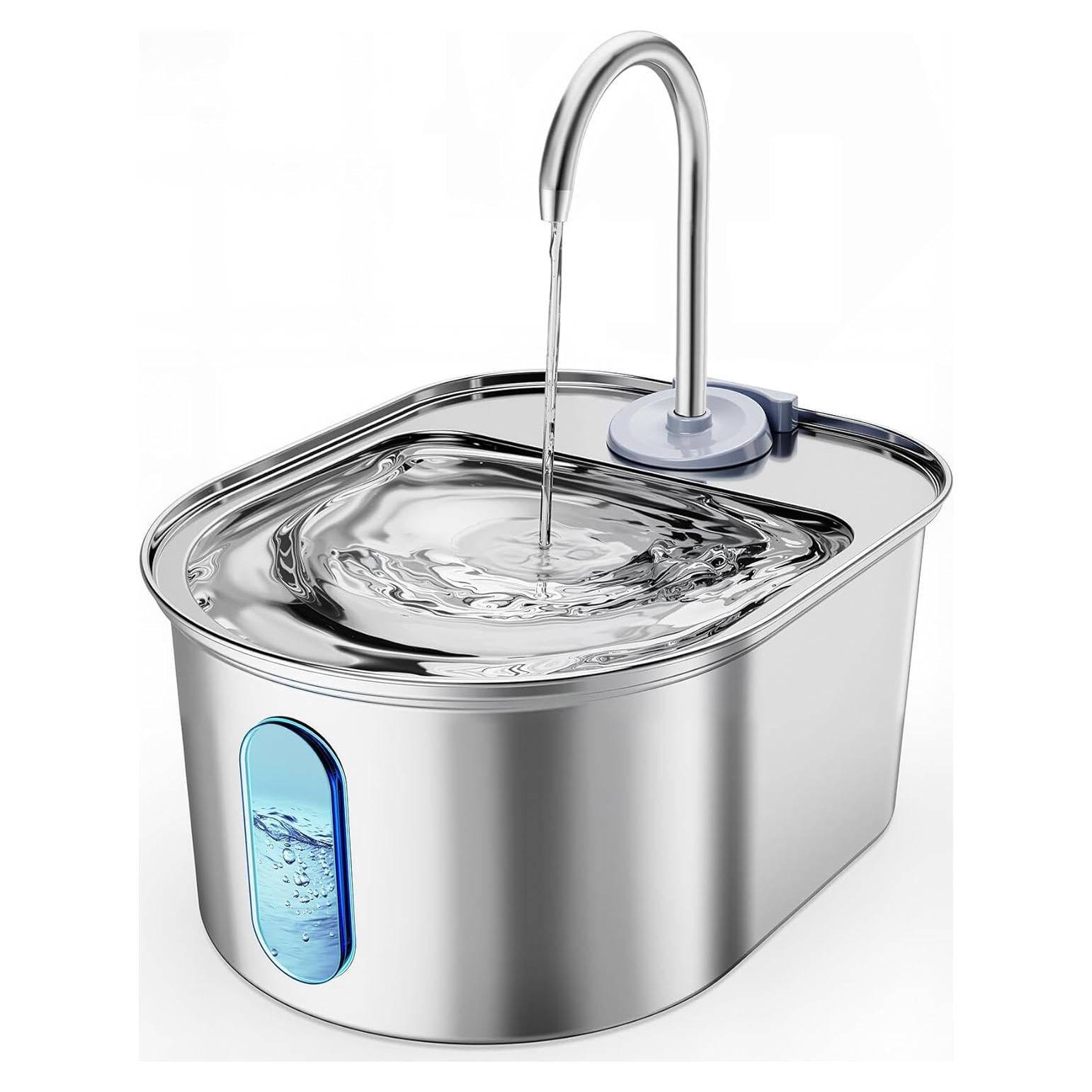 Fuente de Agua para Gatos Petinstinct 3.2L Acero Inoxidable