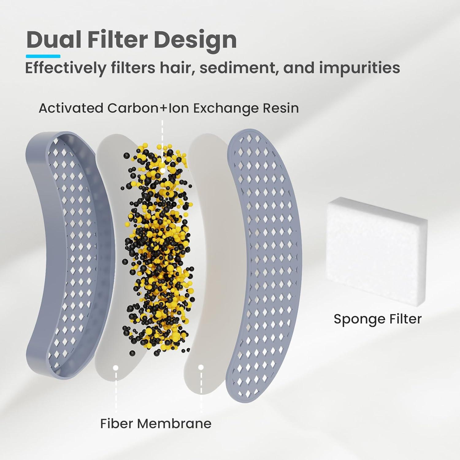 Fuente de Agua para Gatos Petinstinct 3.2L Acero Inoxidable