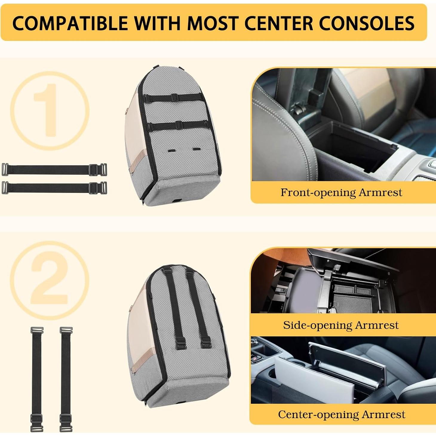 Asiento de Coche para Perros VavoPaw Consola Pickup Gris 48x38cm