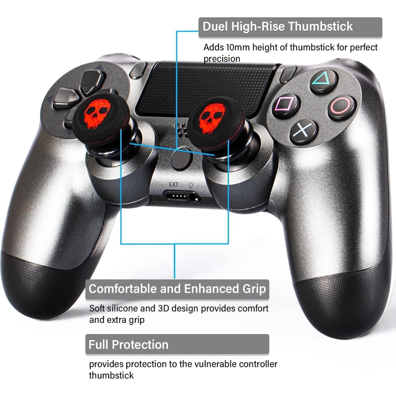 Extensor de Thumbstick PS5/PS4 PlayRealm Rojo Fantasma