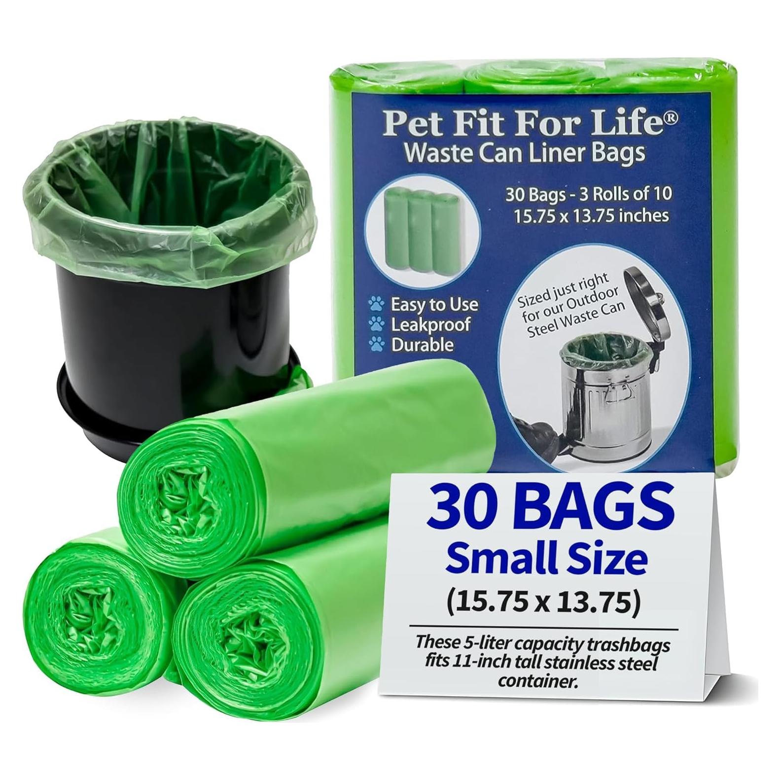 Bolsas de Basura Pequeñas Pet Fit For Life 5L - Paquete de 30