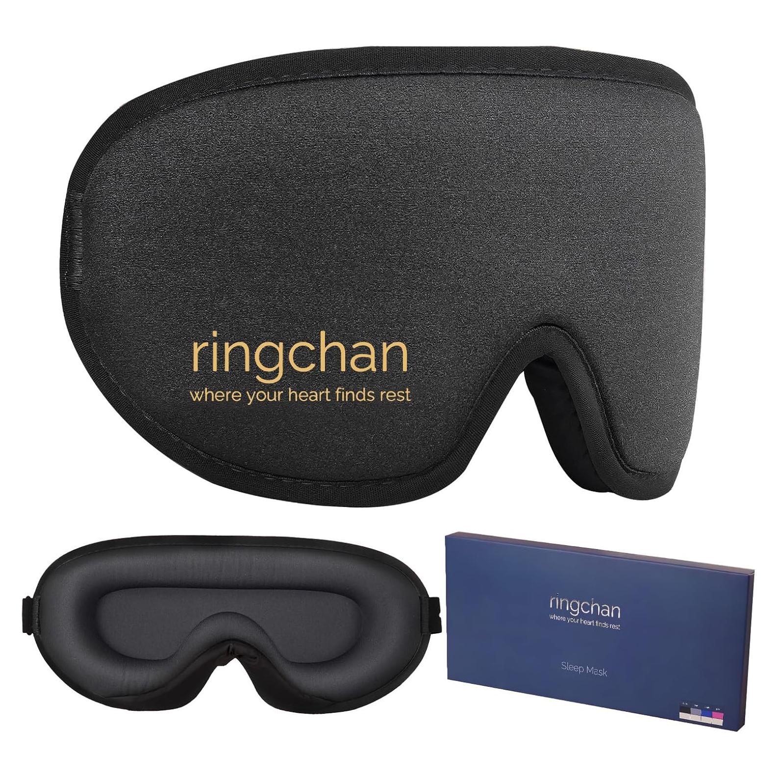 Máscara de Ojos Ringchan True Blackout - Negro, 100% Blackout