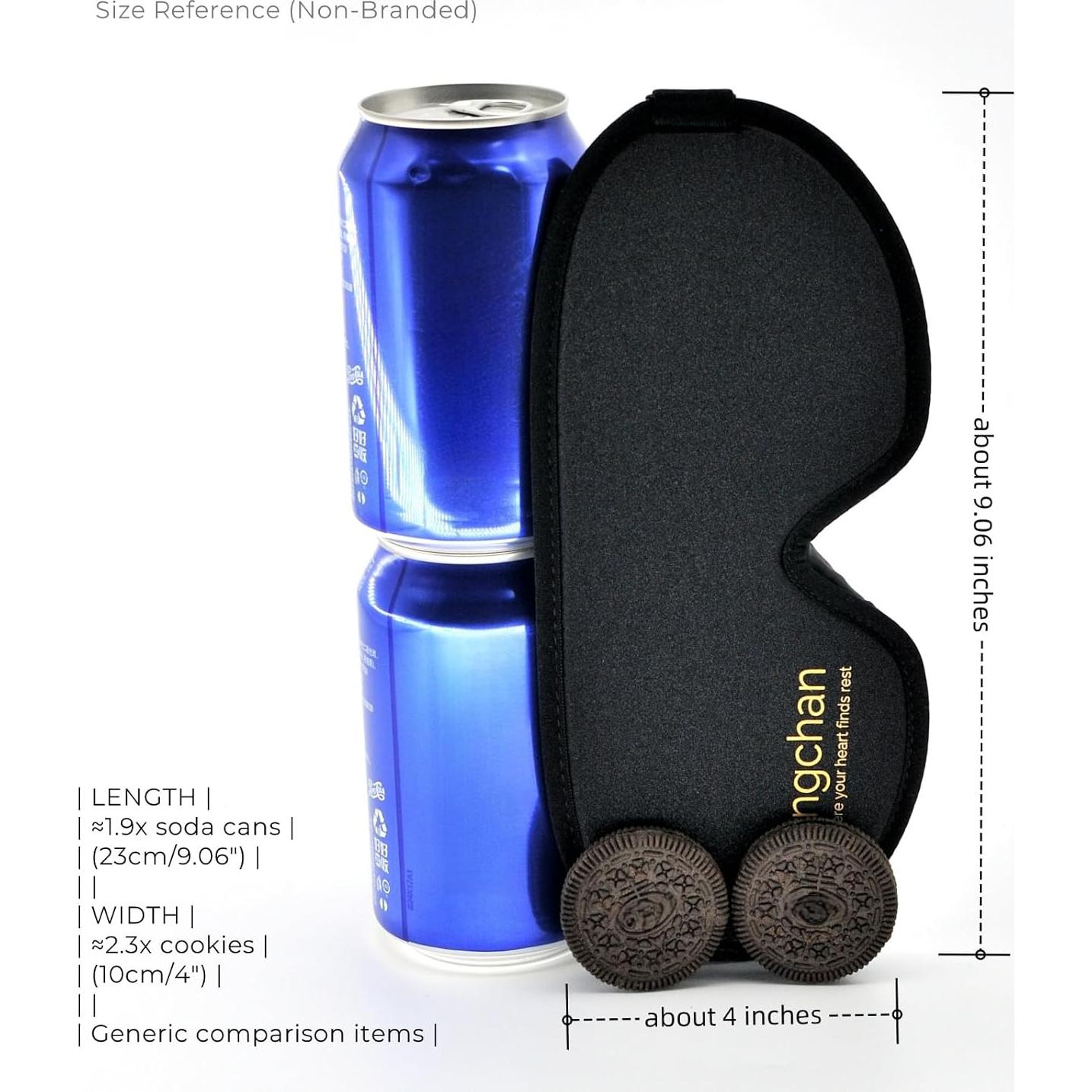 Máscara de Ojos Ringchan True Blackout - Negro, 100% Blackout