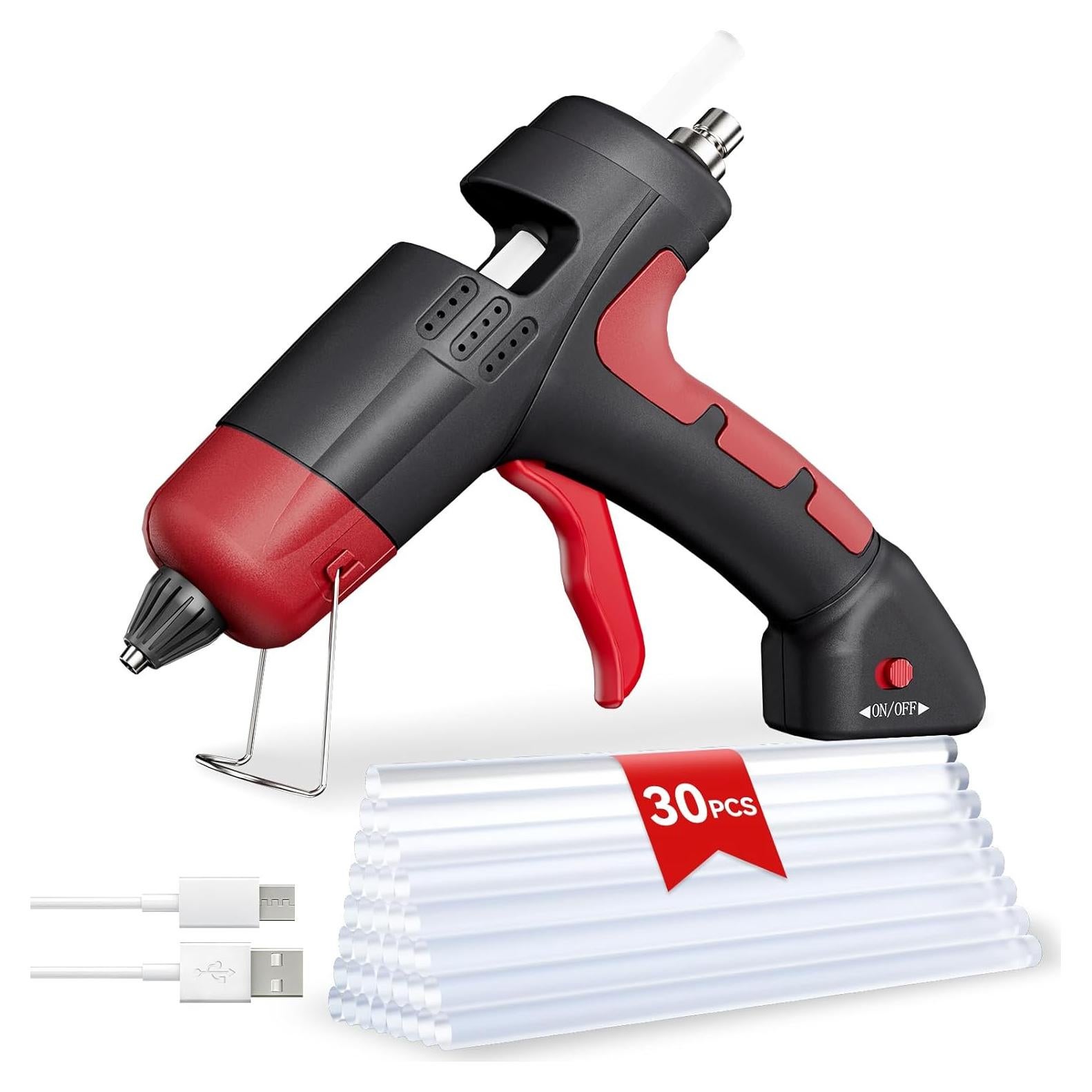 Pistola de Pegamento Caliente Inalámbrica DajiZynx 20W 30 Barras