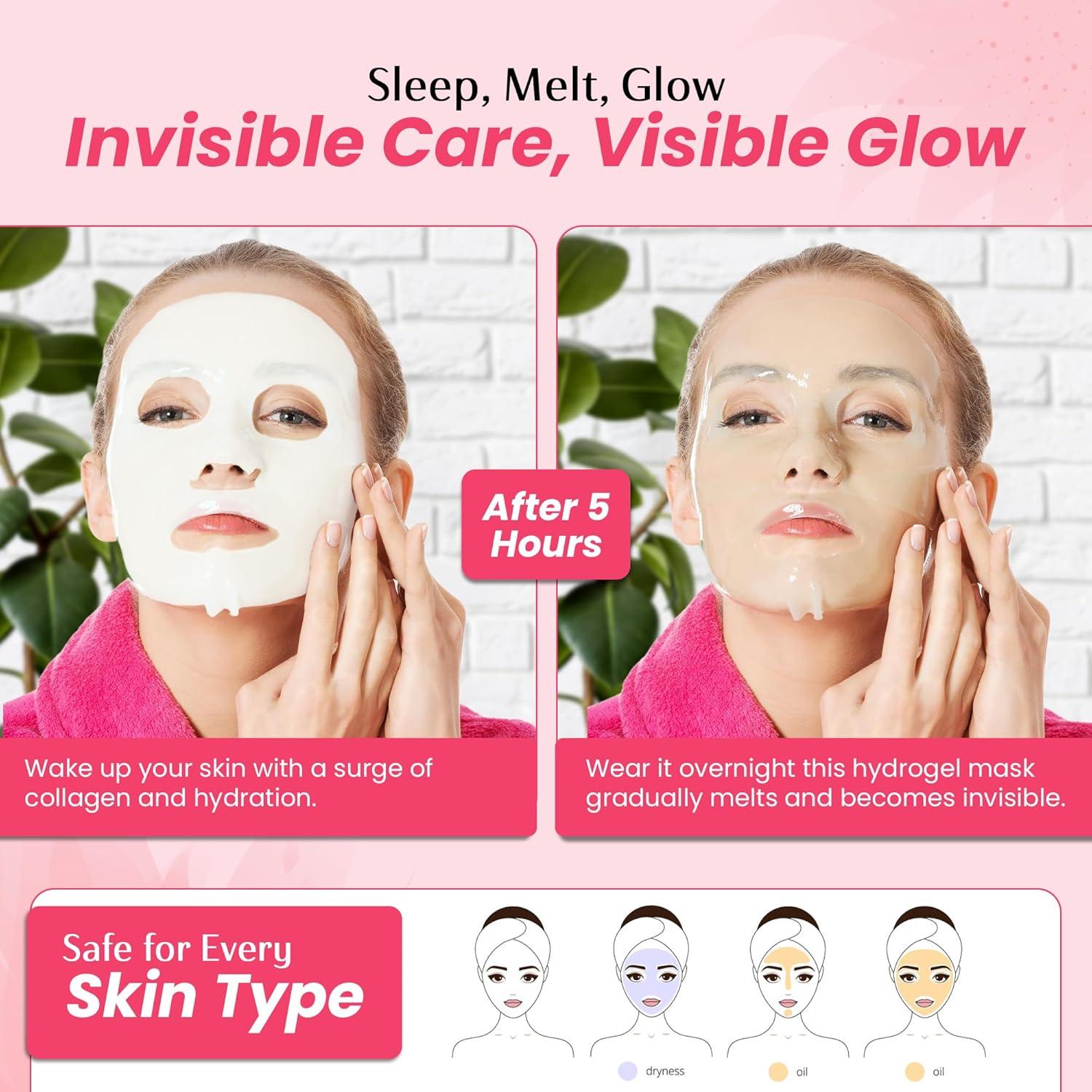 Mascarilla Facial de Hidrogel BioHydratique - Colágeno 5 Unidades