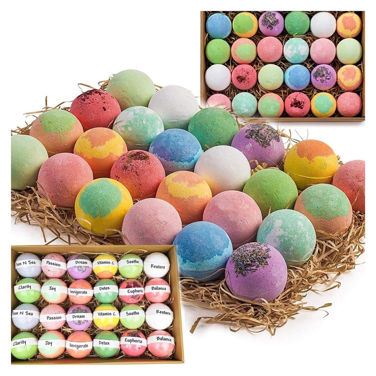 Juego de 24 Bombas de Baño Orgánicas Nurture Me - Hidratantes