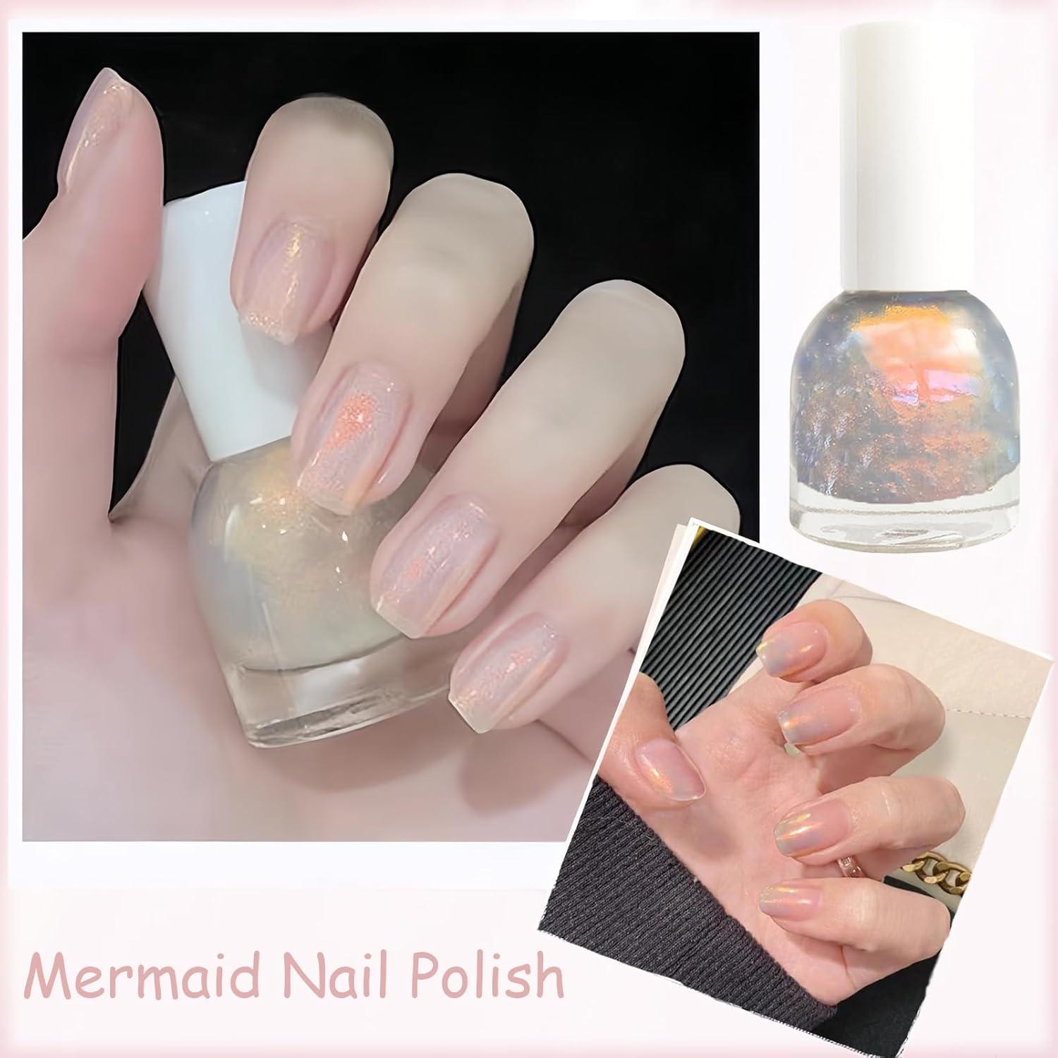 Esmalte de Uñas Aurora Sirena 10 ML - Brillo Alto Secado Rápido