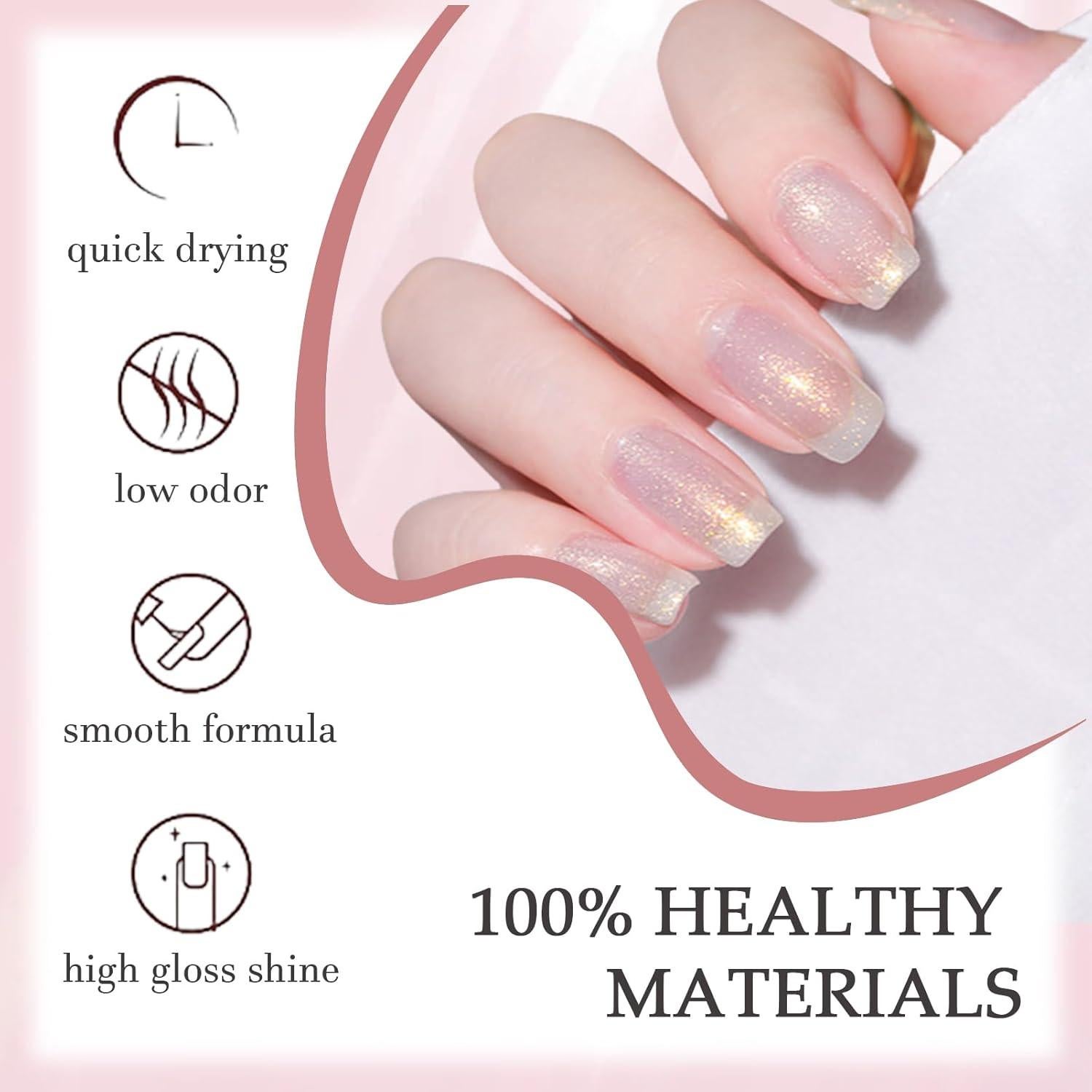 Esmalte de Uñas Aurora Sirena 10 ML - Brillo Alto Secado Rápido