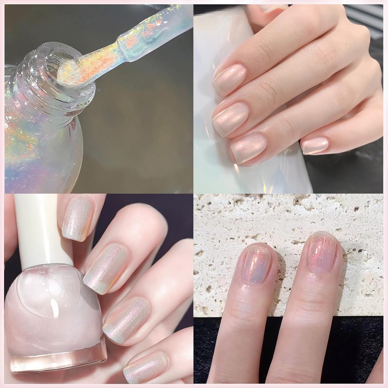 Esmalte de Uñas Aurora Sirena 10 ML - Brillo Alto Secado Rápido