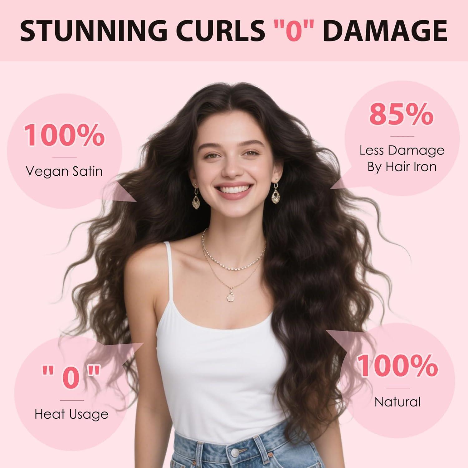 Rizador de Cabello Sin Calor US Fashion Outlet - Juego de 3