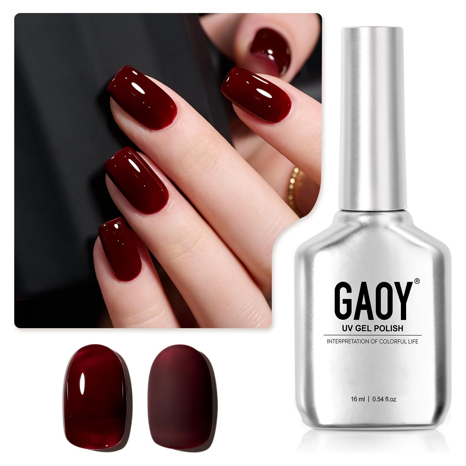 Esmalte de Uñas en Gel GAOY 16ml Vino Atractivo Curado UV