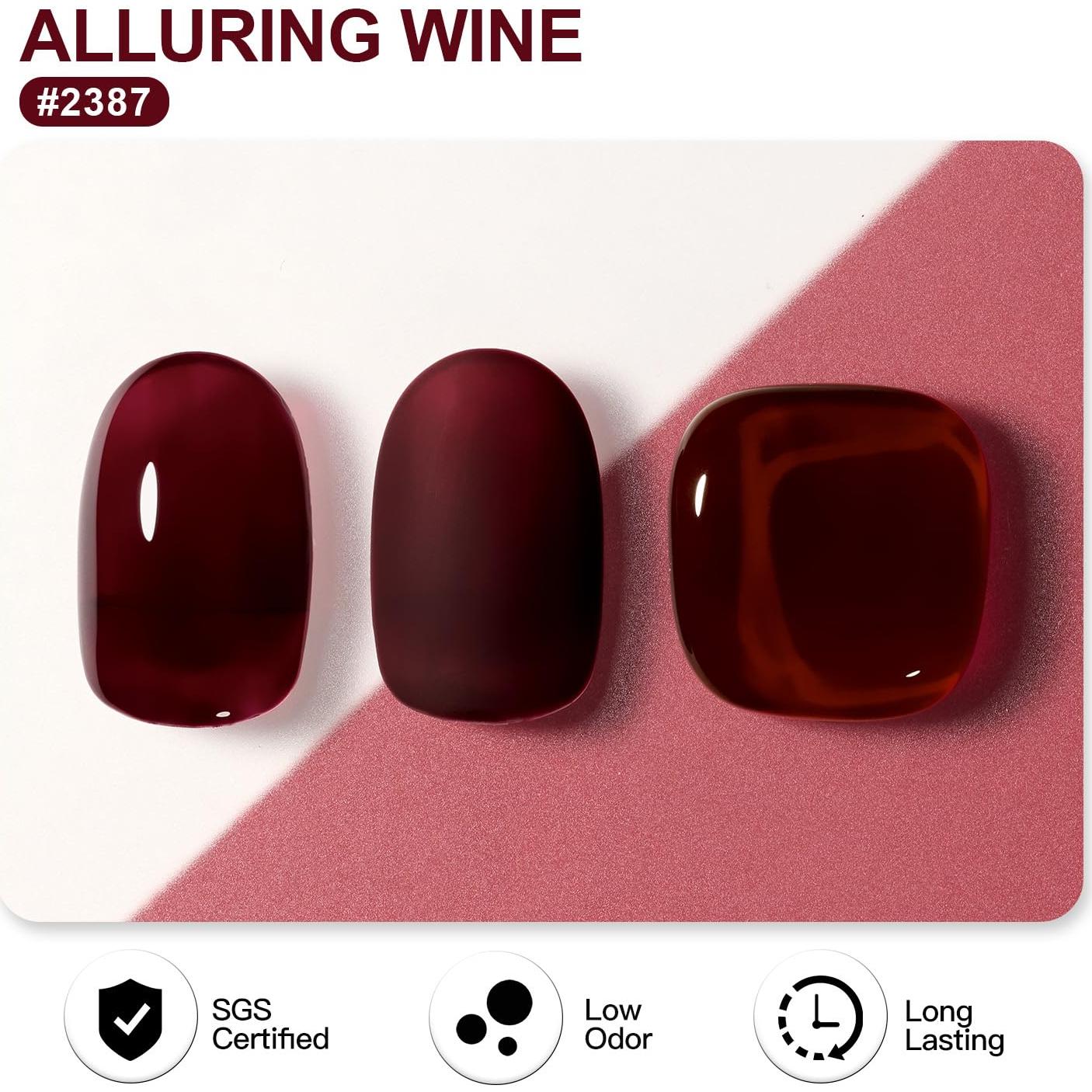 Esmalte de Uñas en Gel GAOY 16ml Vino Atractivo Curado UV