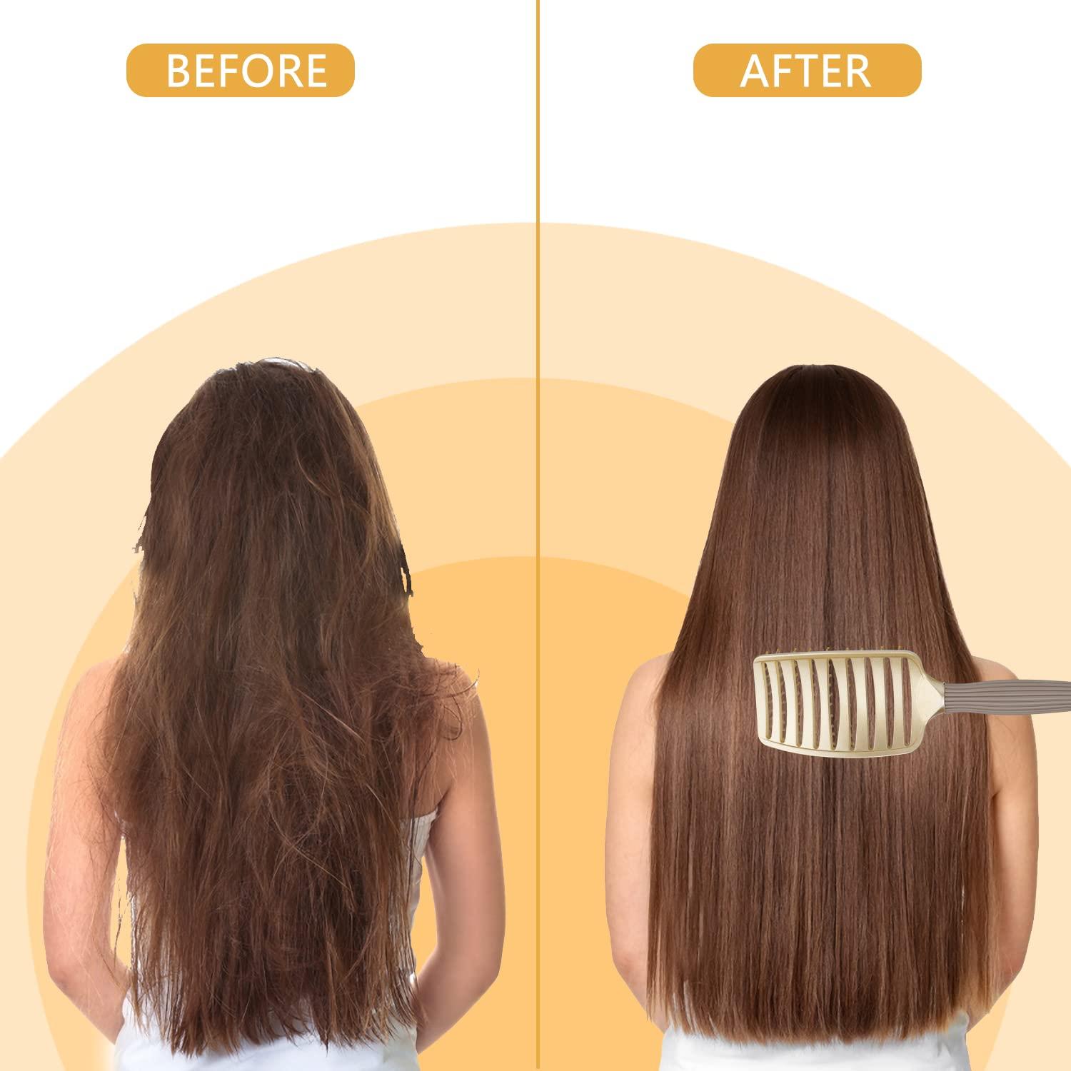 Cepillo Ventilado Curvado QIANGNI para Secado Rápido 7.62cm