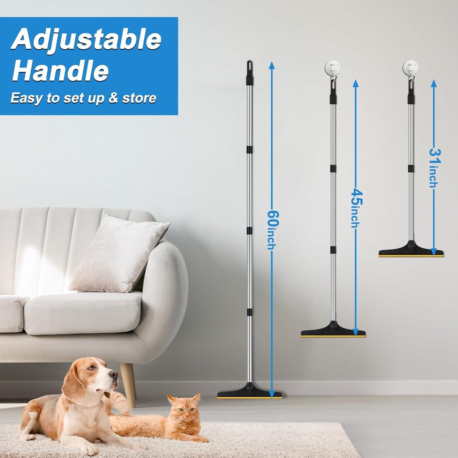 Rastrillo para Pelo de Mascotas TianQin WY con Mango Largo 152 cm