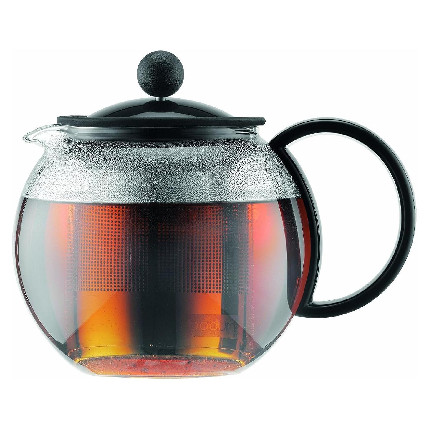 Prensa de Té Bodum Assam 0.5L Vidrio Negro con Filtro