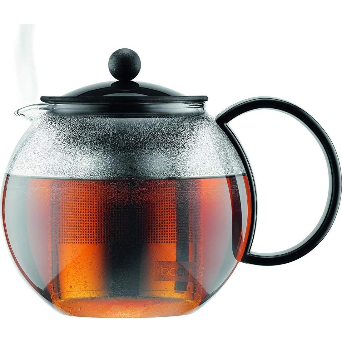 Prensa de Té Bodum Assam 0.5L Vidrio Negro con Filtro