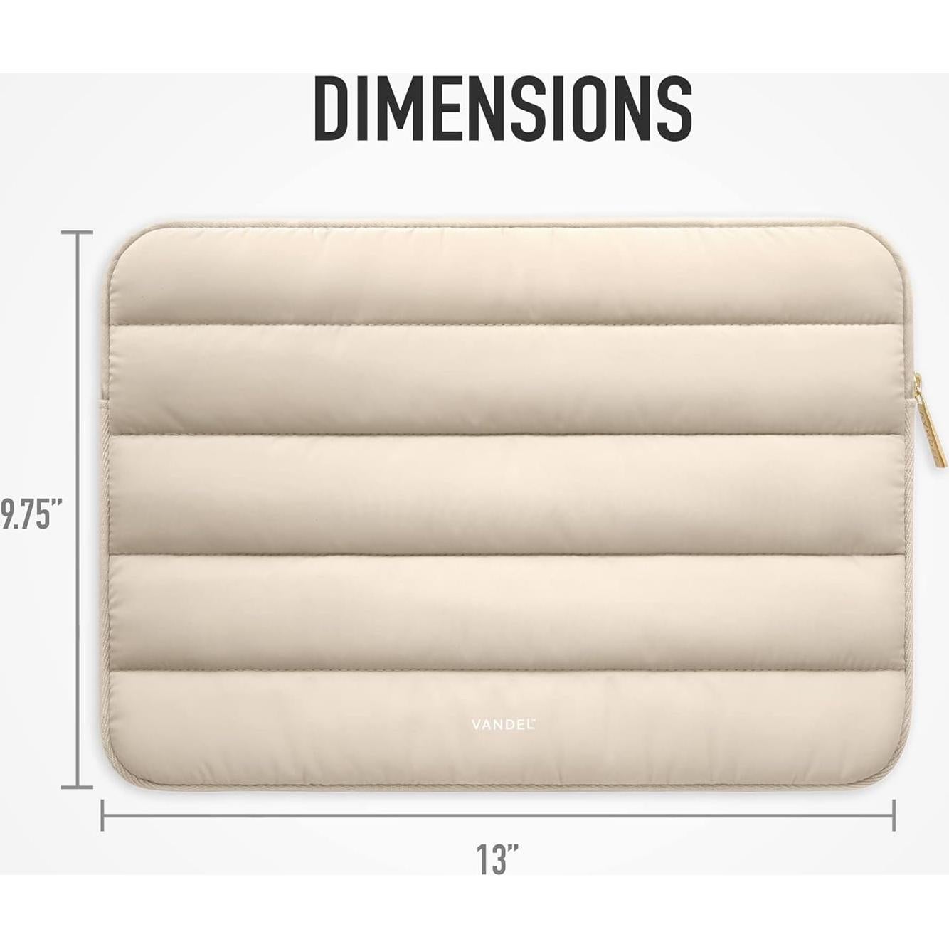 Funda para Laptop VANDEL Puffy 13-14" Acolchada Arena