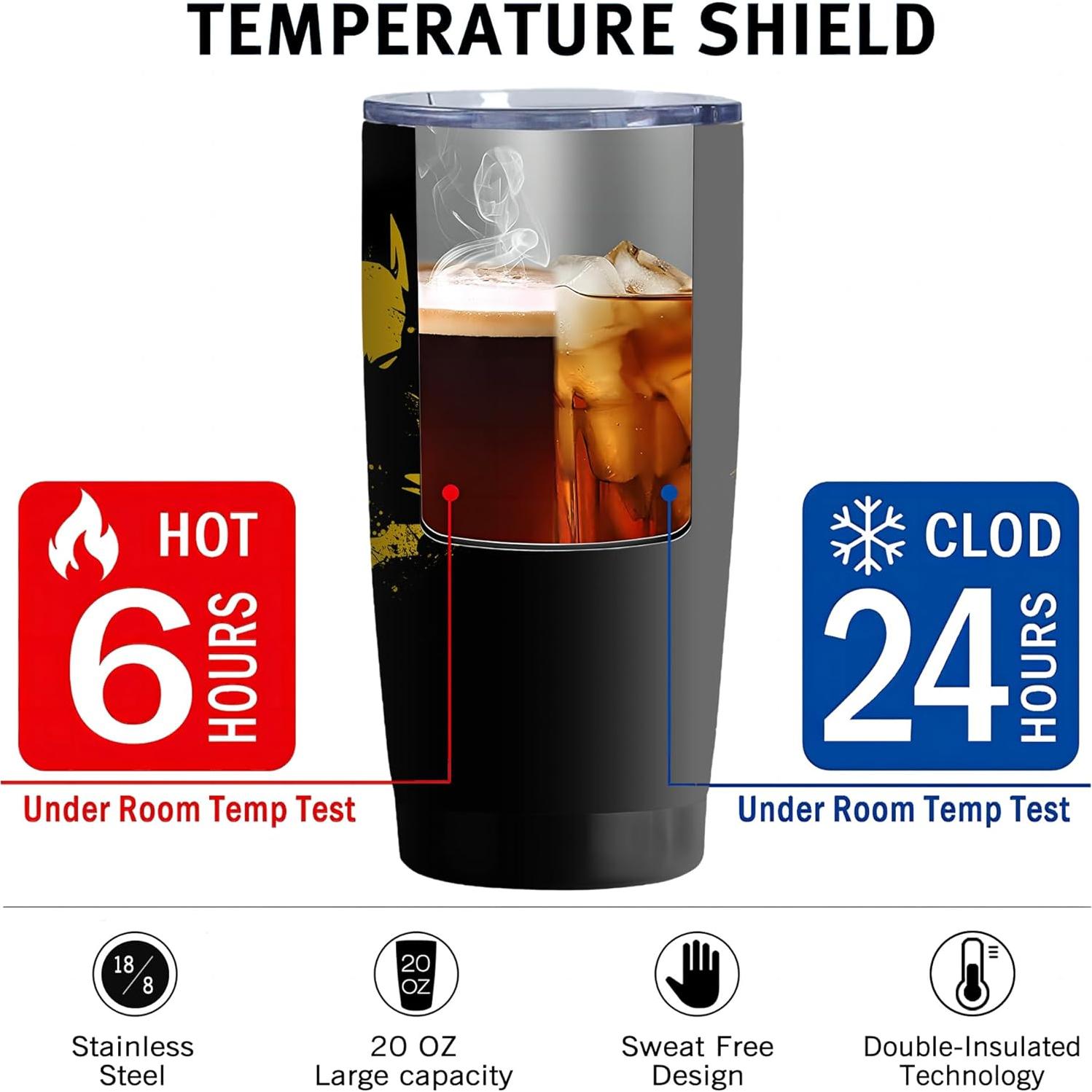 Taza de Acero Inoxidable Stylonem 20 Oz Aislada con Popote