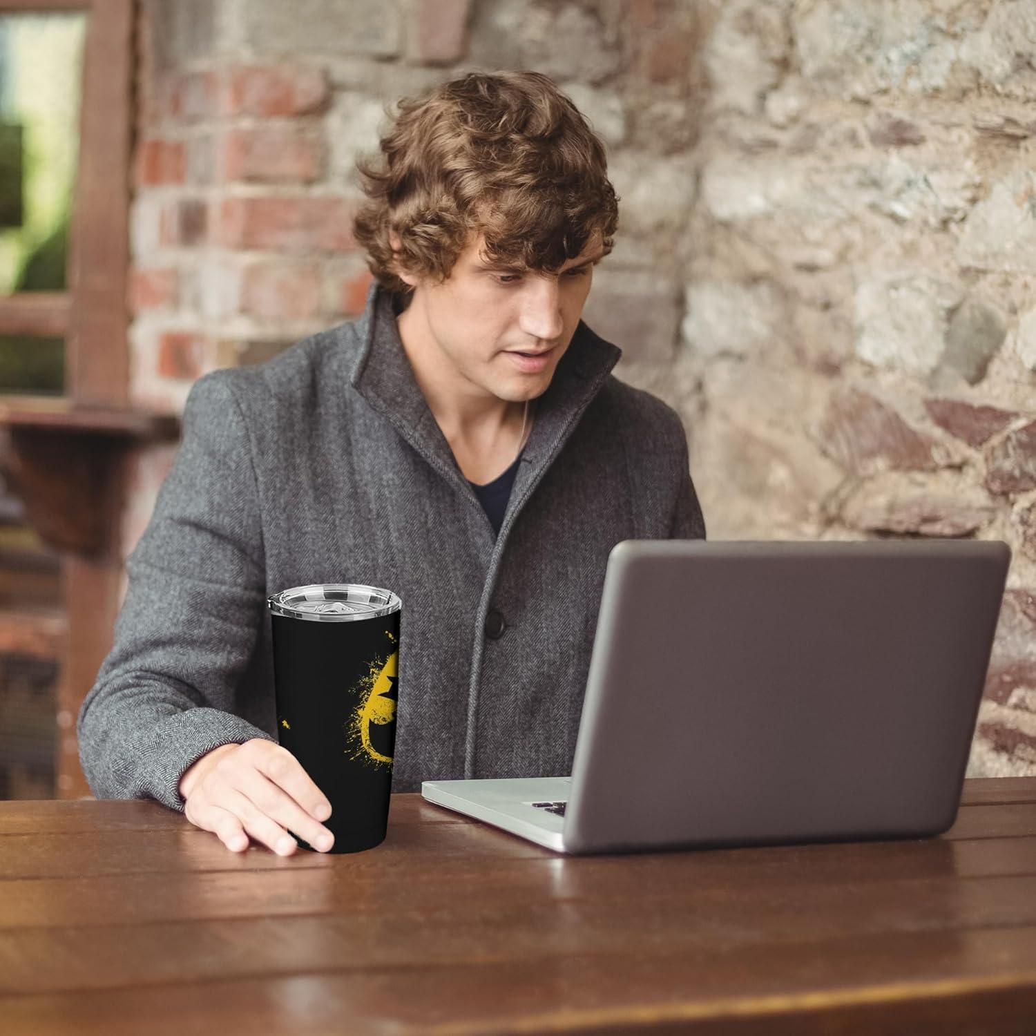 Taza de Acero Inoxidable Stylonem 20 Oz Aislada con Popote