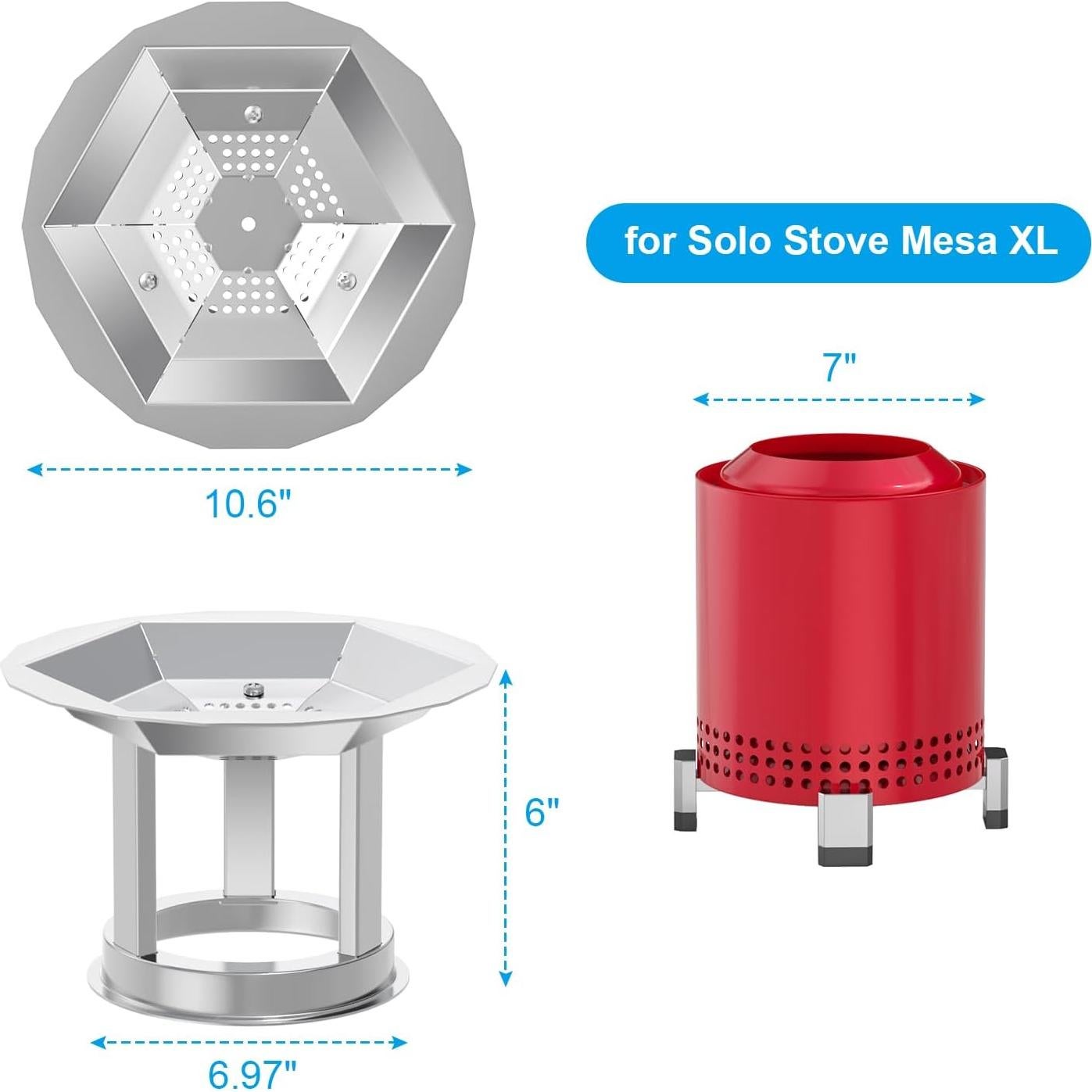 Deflector de Calor Outspark para Solo Stove Mesa XL 26.9 cm
