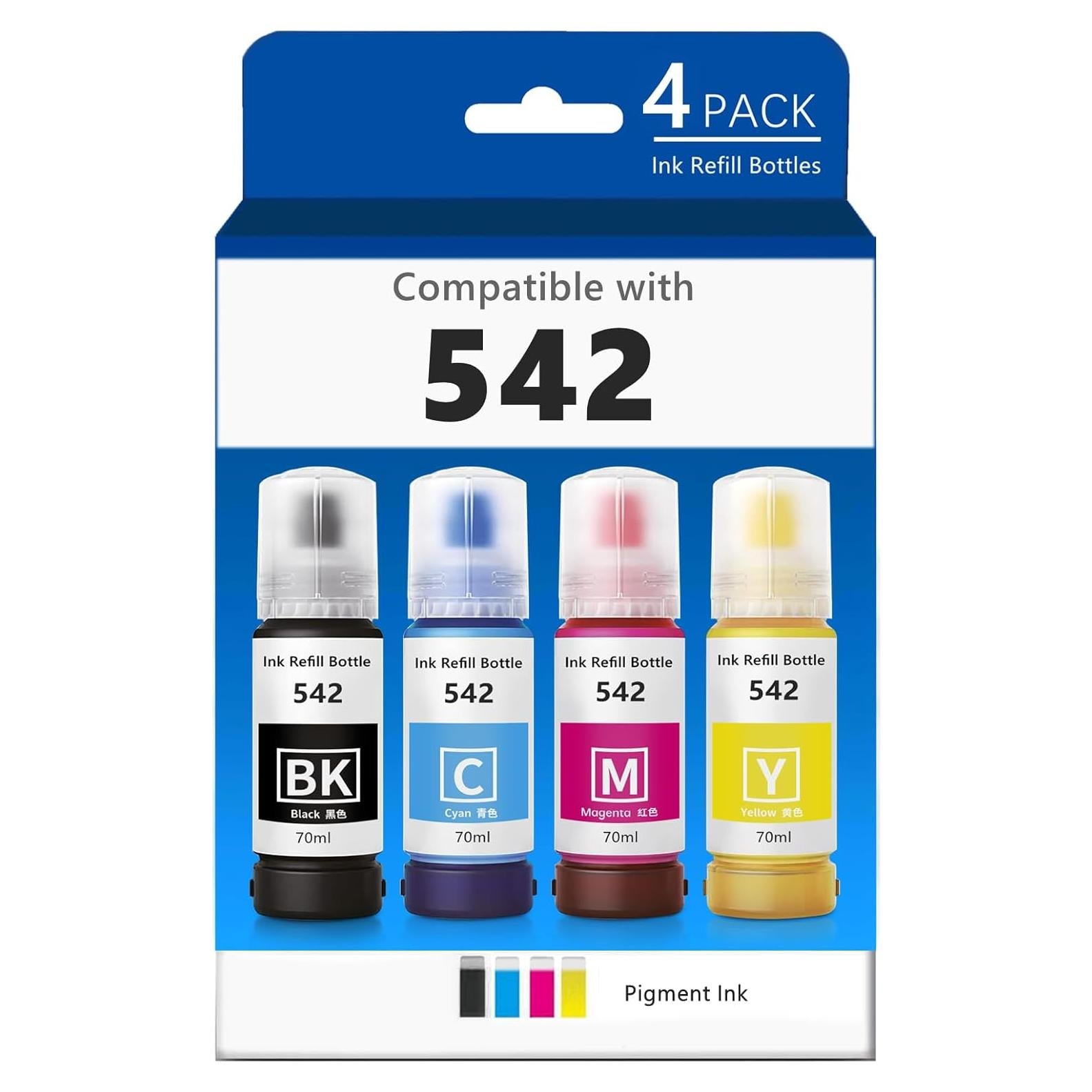 Recarga de Tinta Cian Magenta Amarilla Oranysty 70ml para Epson