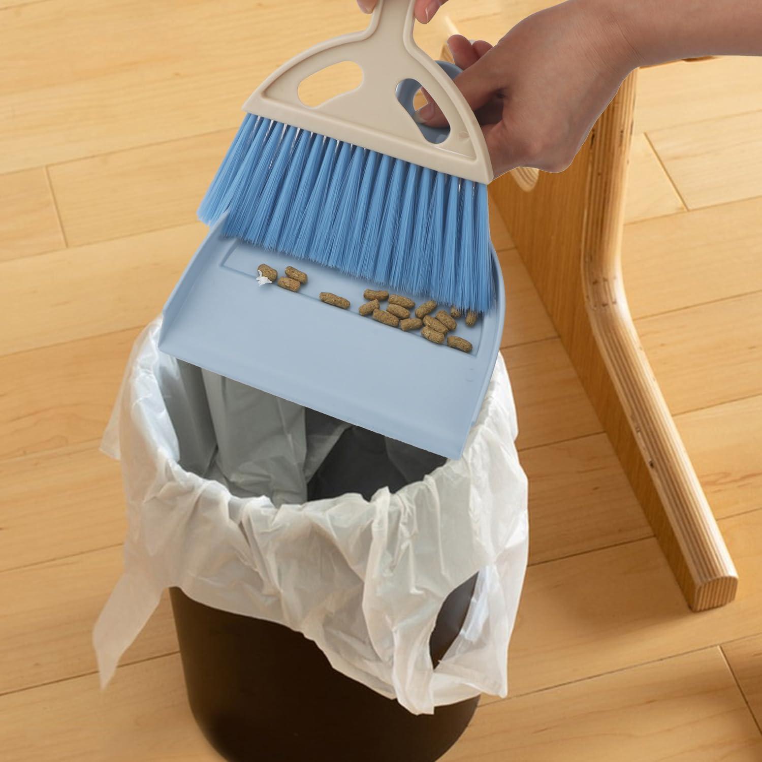 Juego de Escoba y Recogedor Mini Brosay Azul Portátil