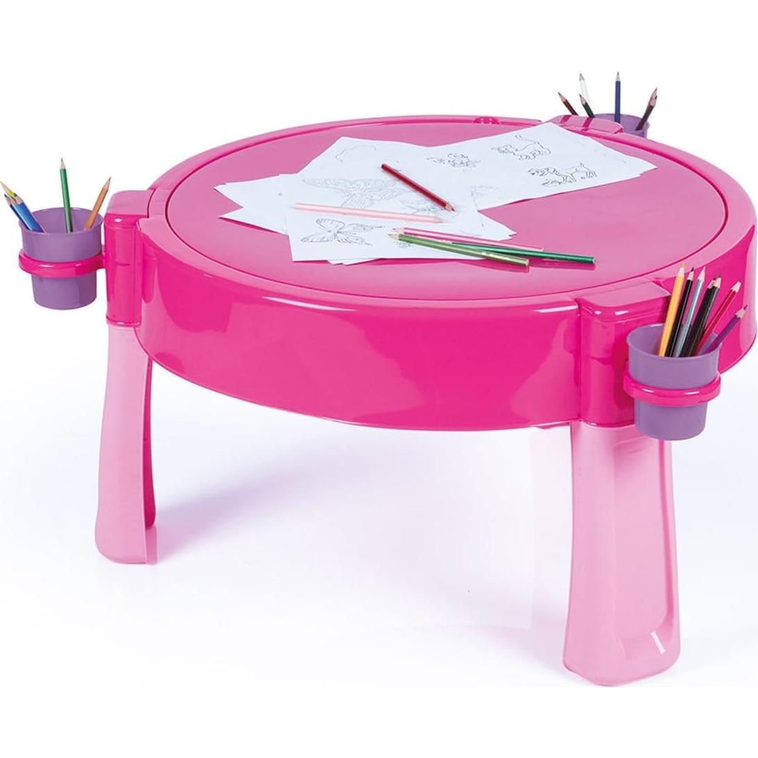 Mesa de Actividad 3-en-1 Dolu Unicornio Rosa 98x98cm
