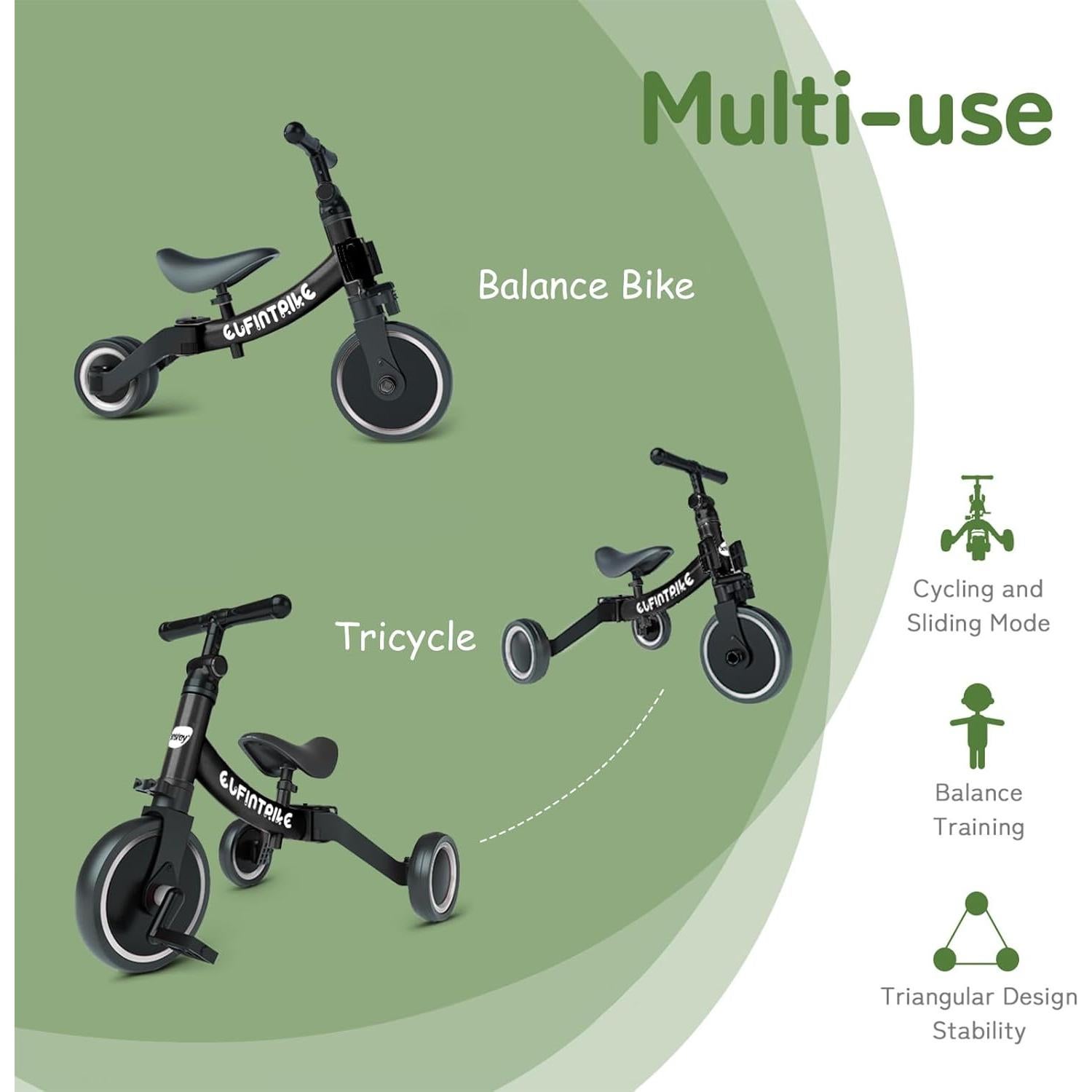 Triciclo Besrey 3 en 1 para Niños 10 Meses a 4 Años