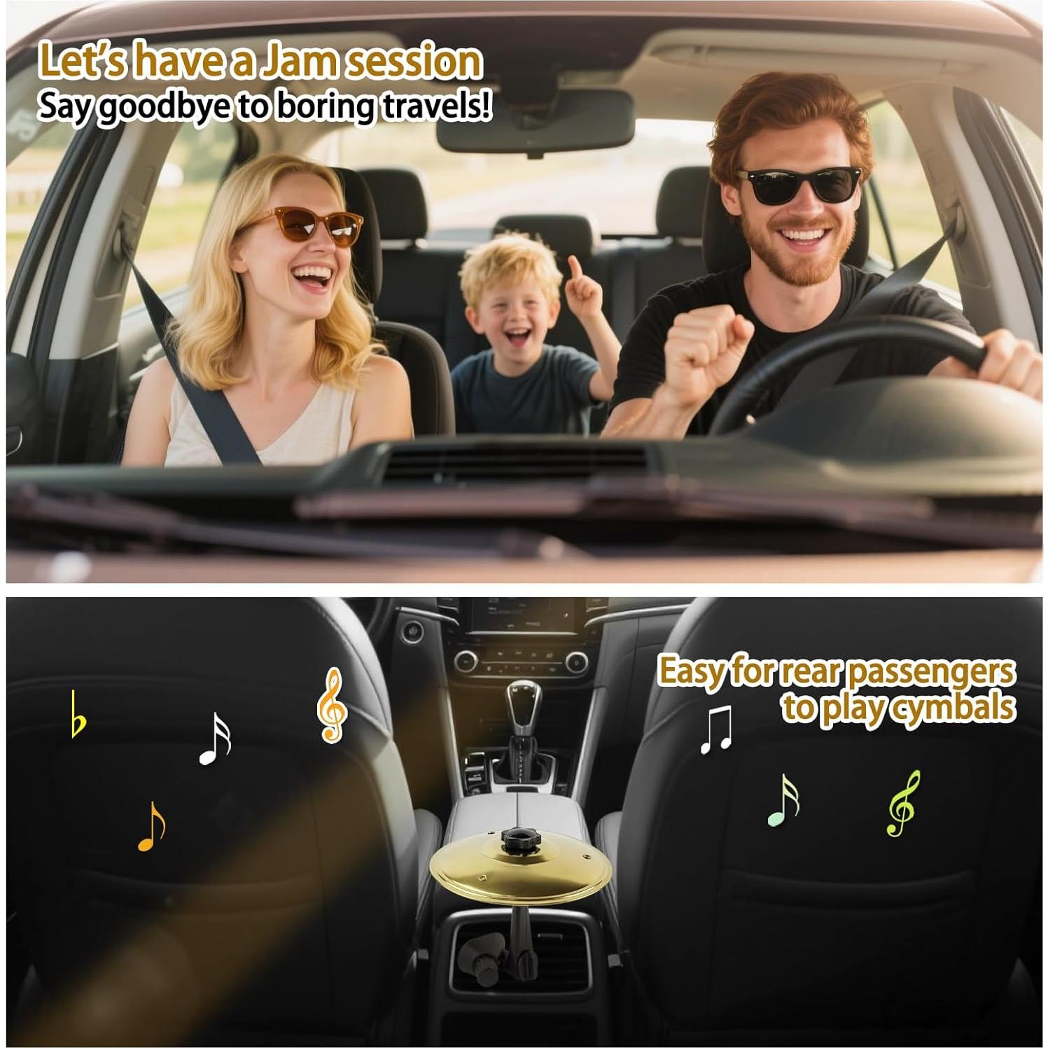 Cymbal de Aire para Auto Besiciwiin Oro, Mini 14 cm