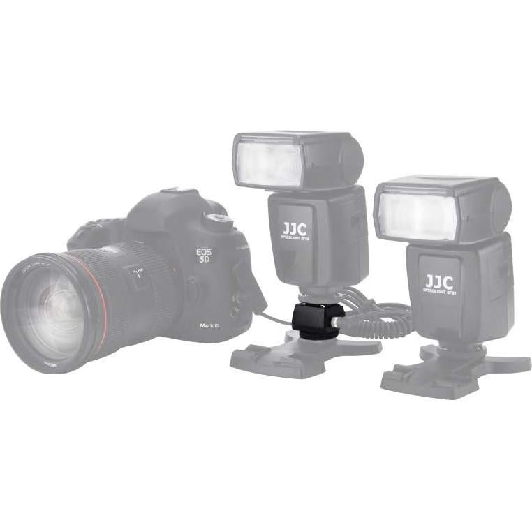 Adaptador de zapata caliente JJC JSC9 con conexión PC y 3.5mm