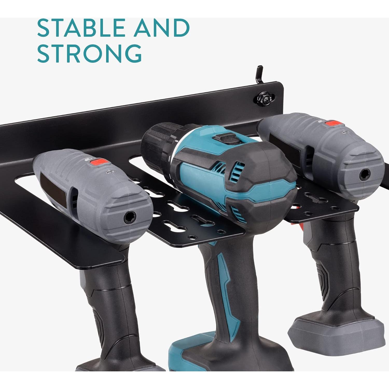 Soporte y Estante para Taladro Navaris - Almacenamiento de Herramientas