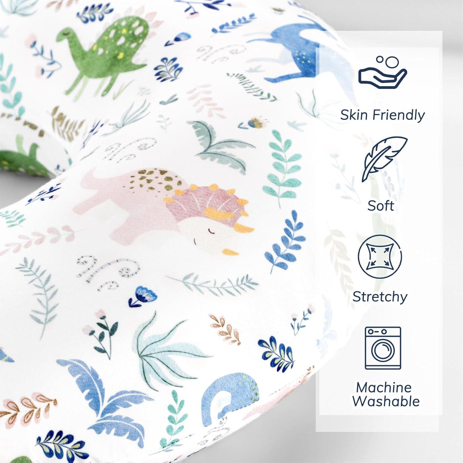 Funda de Almohada de Lactancia Pea Pod 2 Piezas Dinosaurio