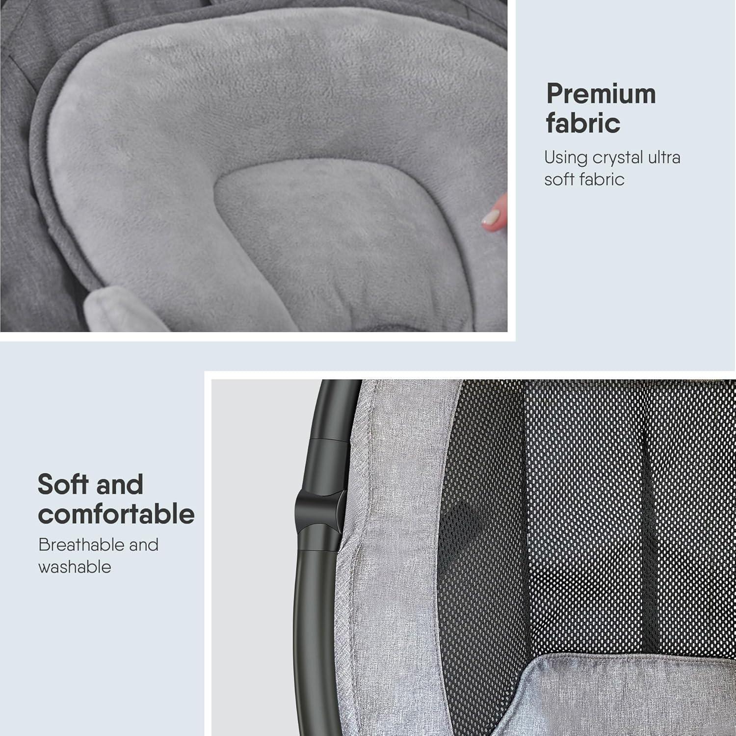 Columpio Eléctrico BabyBond para Bebés 0-12 Meses Bluetooth