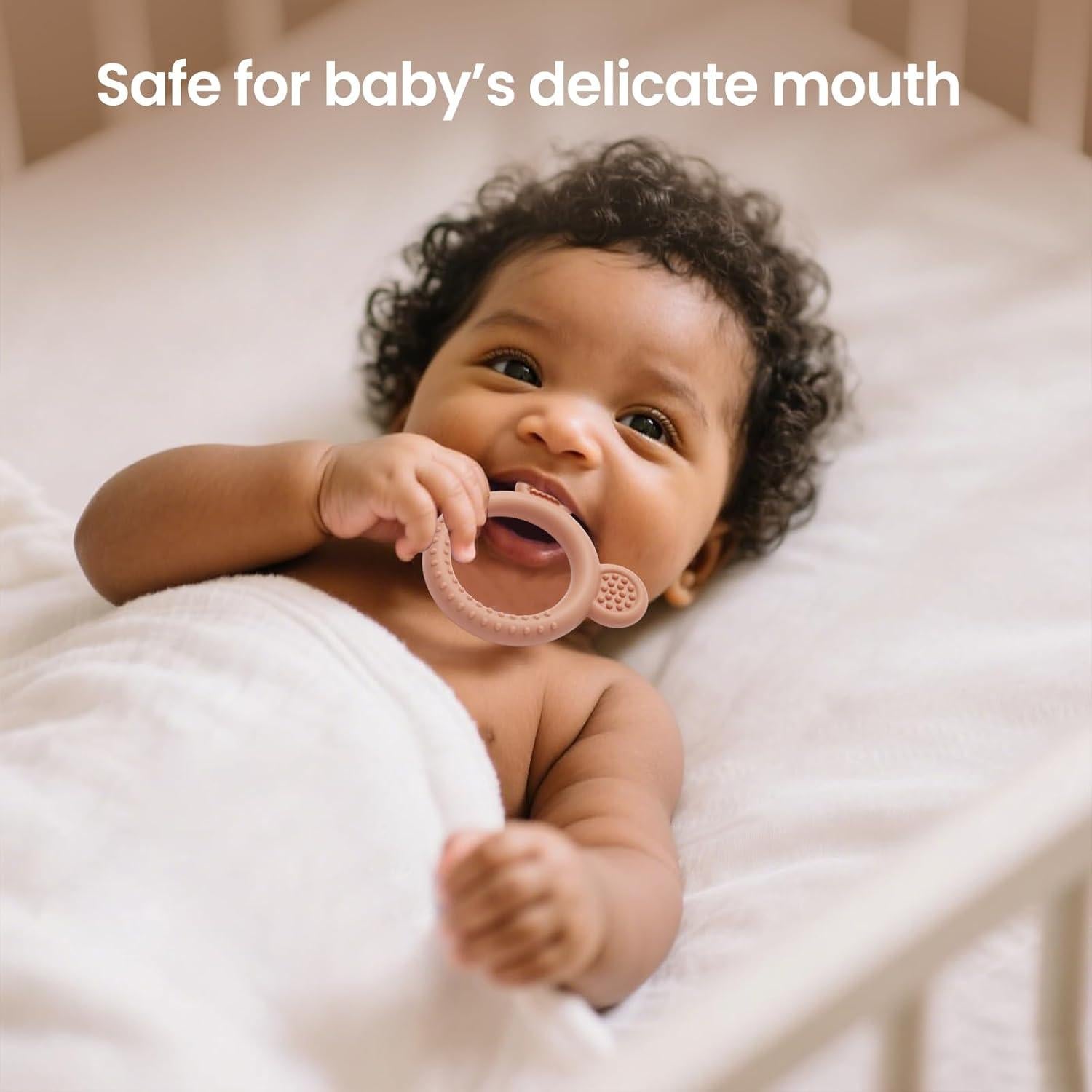 Mordedores para Bebés de Silicona Libre de BPA - 3 Piezas