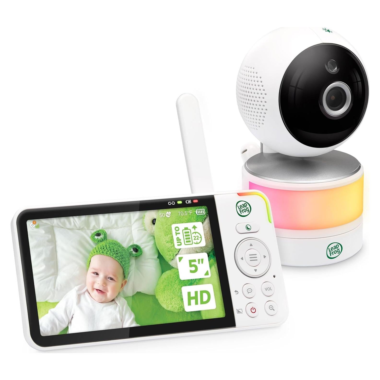 Monitor para Bebés LeapFrog LF915HD, Pantalla 5" HD, Zoom 8X